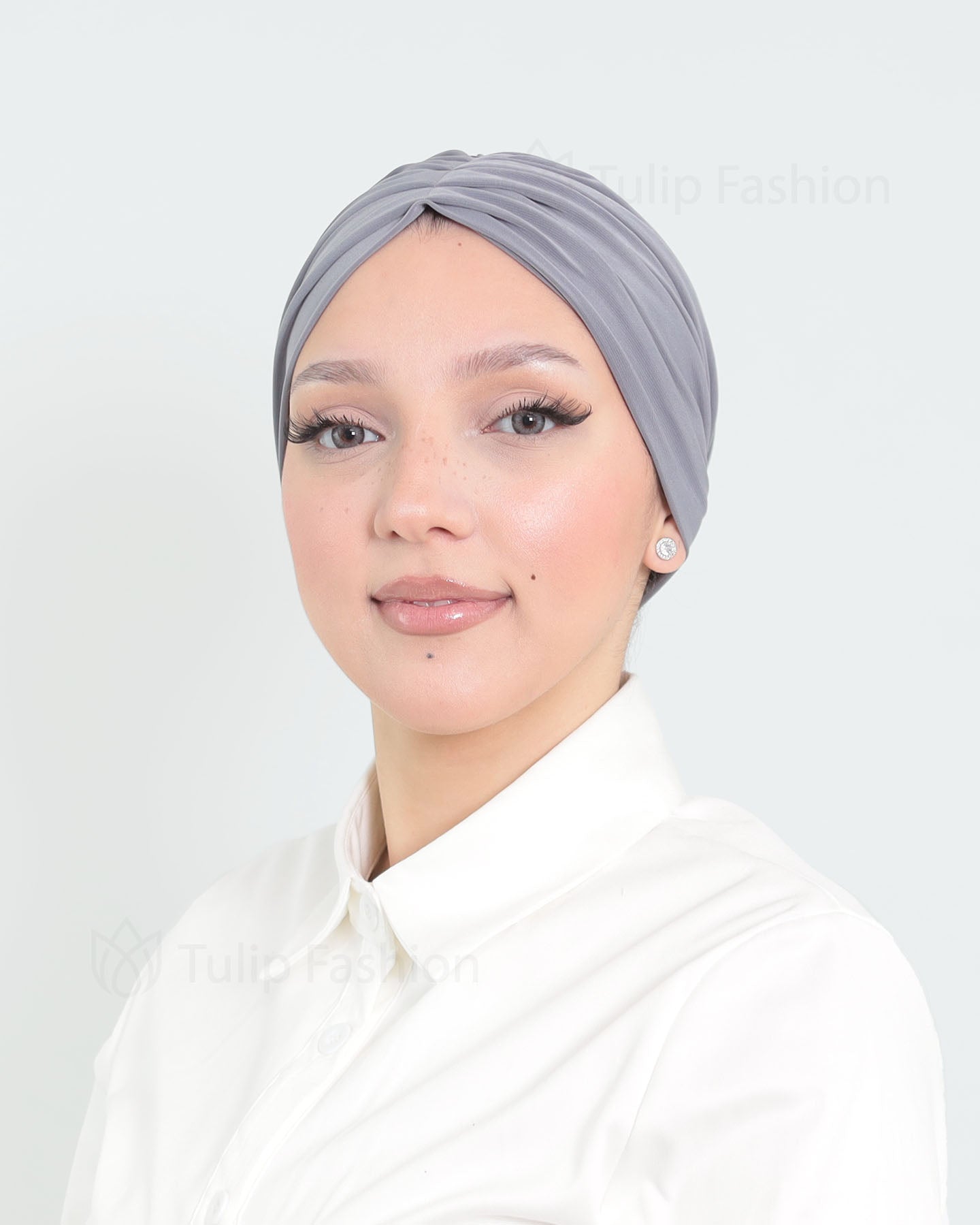Turban - Lotus - Gray