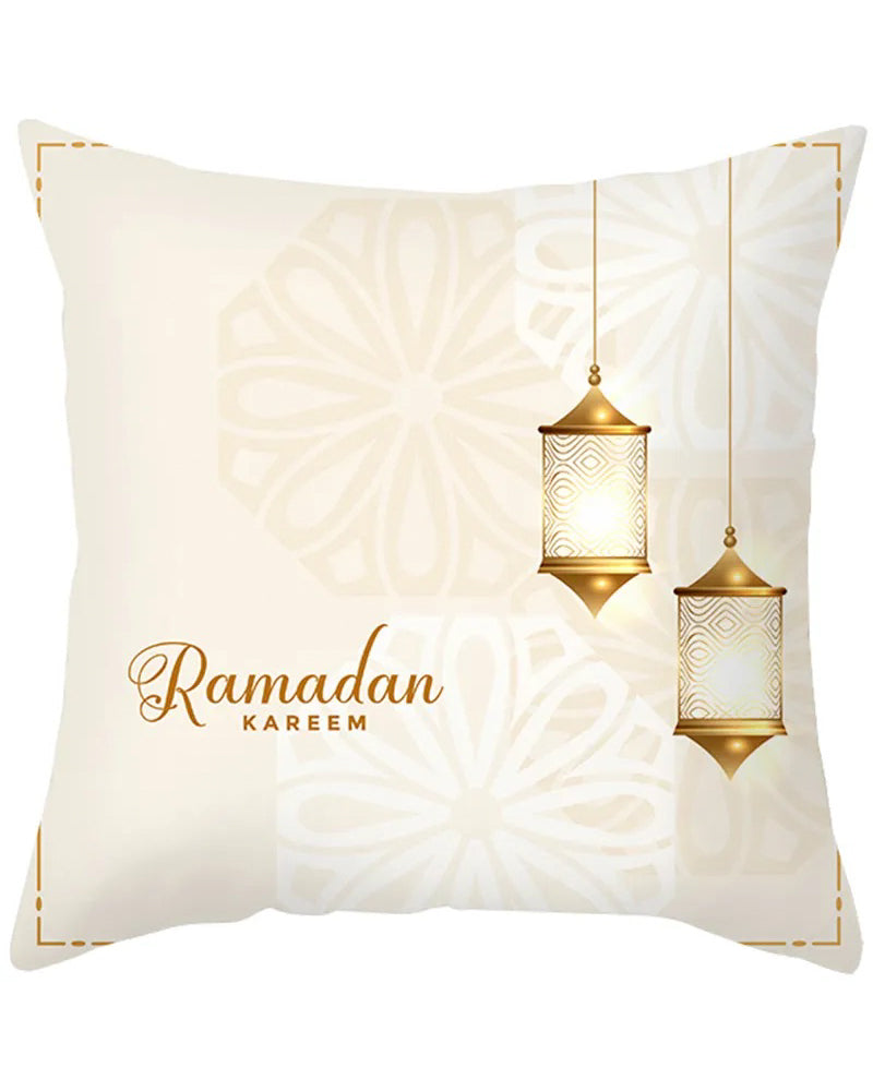 Ramadan Decoration - Pillow case - Gold Ramadan Kareem