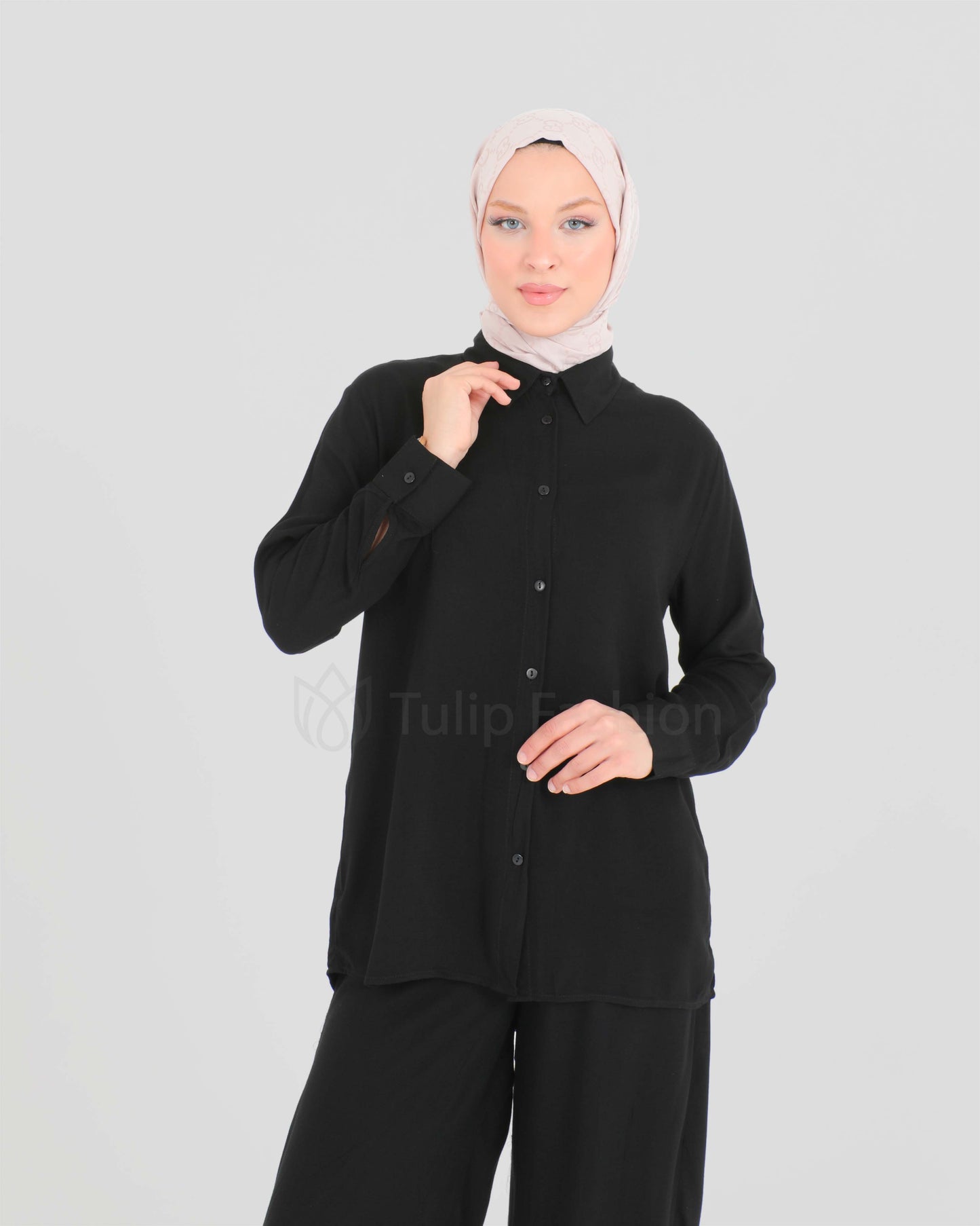 Shirt set with pants - Black