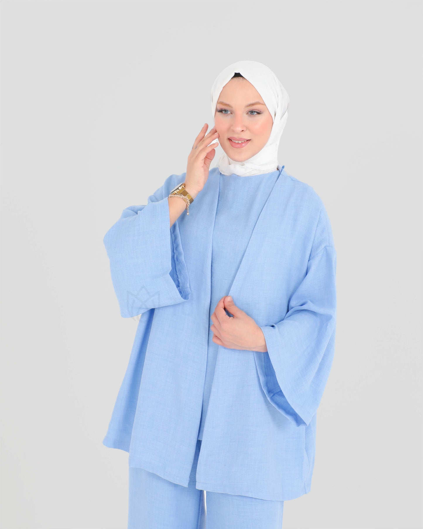 Cardigan set 3-piece - Sky Blue