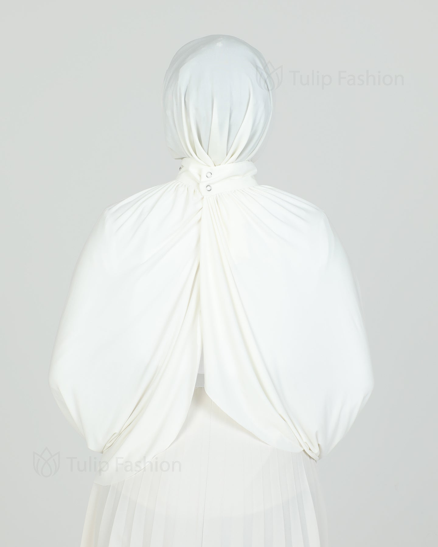 Hijab - Instant Lycra with arms - Off-White
