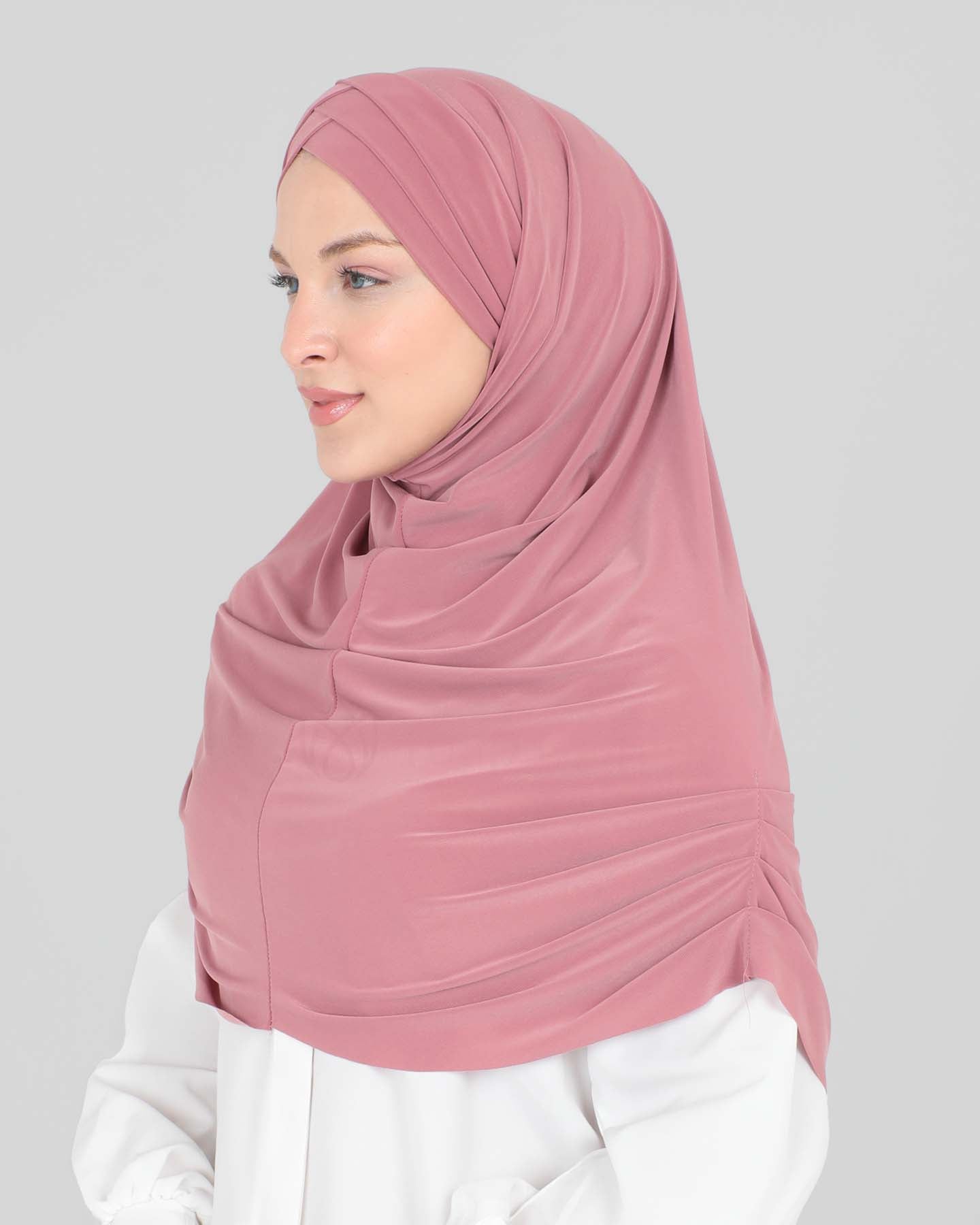 Hijab - Al Amira cross with cap - Pink