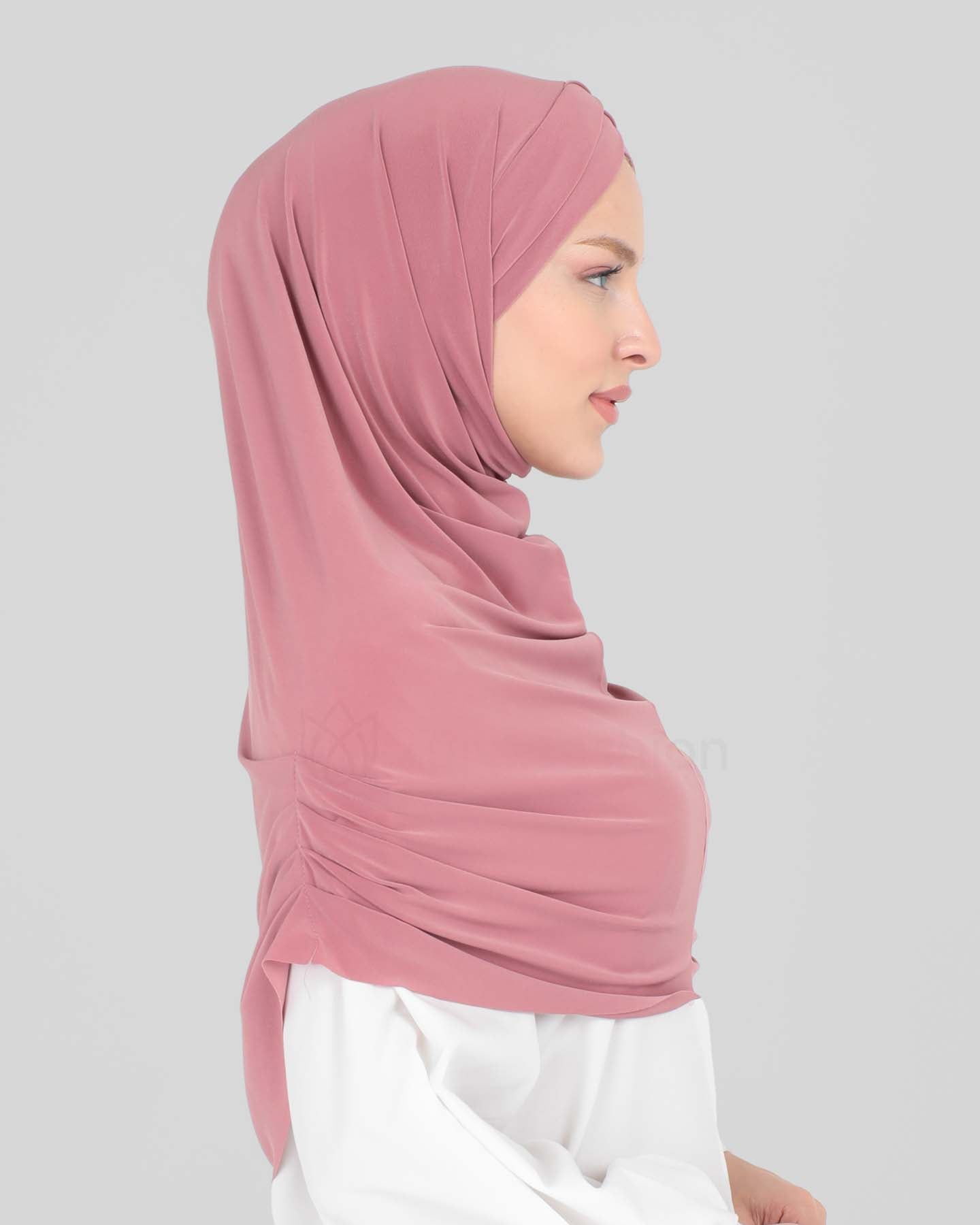 Hijab - Al Amira cross with cap - Pink