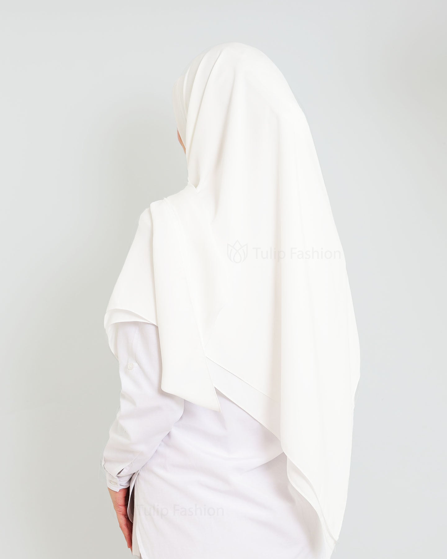 Hijab - Maxi Square Medina Chiffon - White