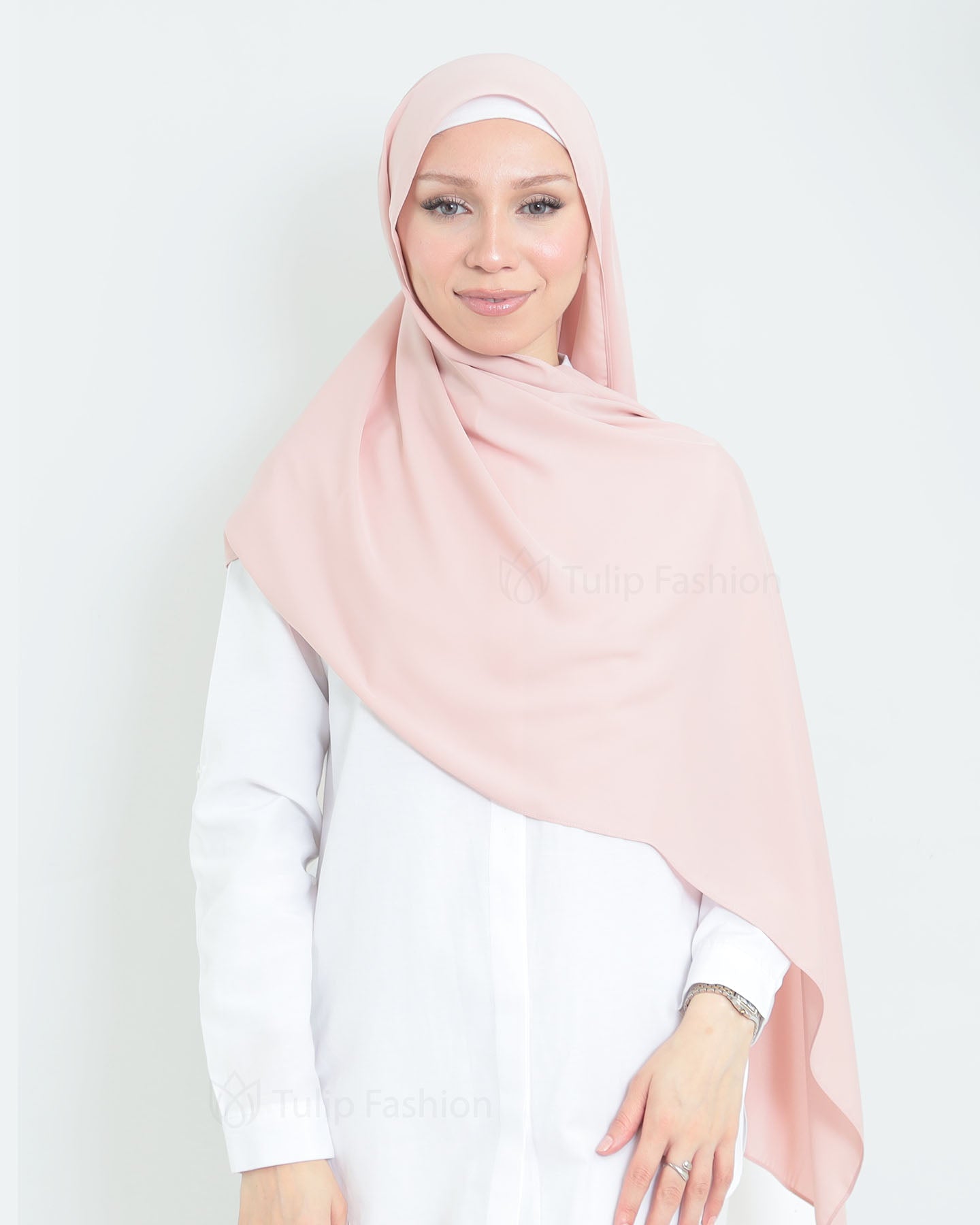Hijab - Medina Luxury Chiffon - Powder Pink