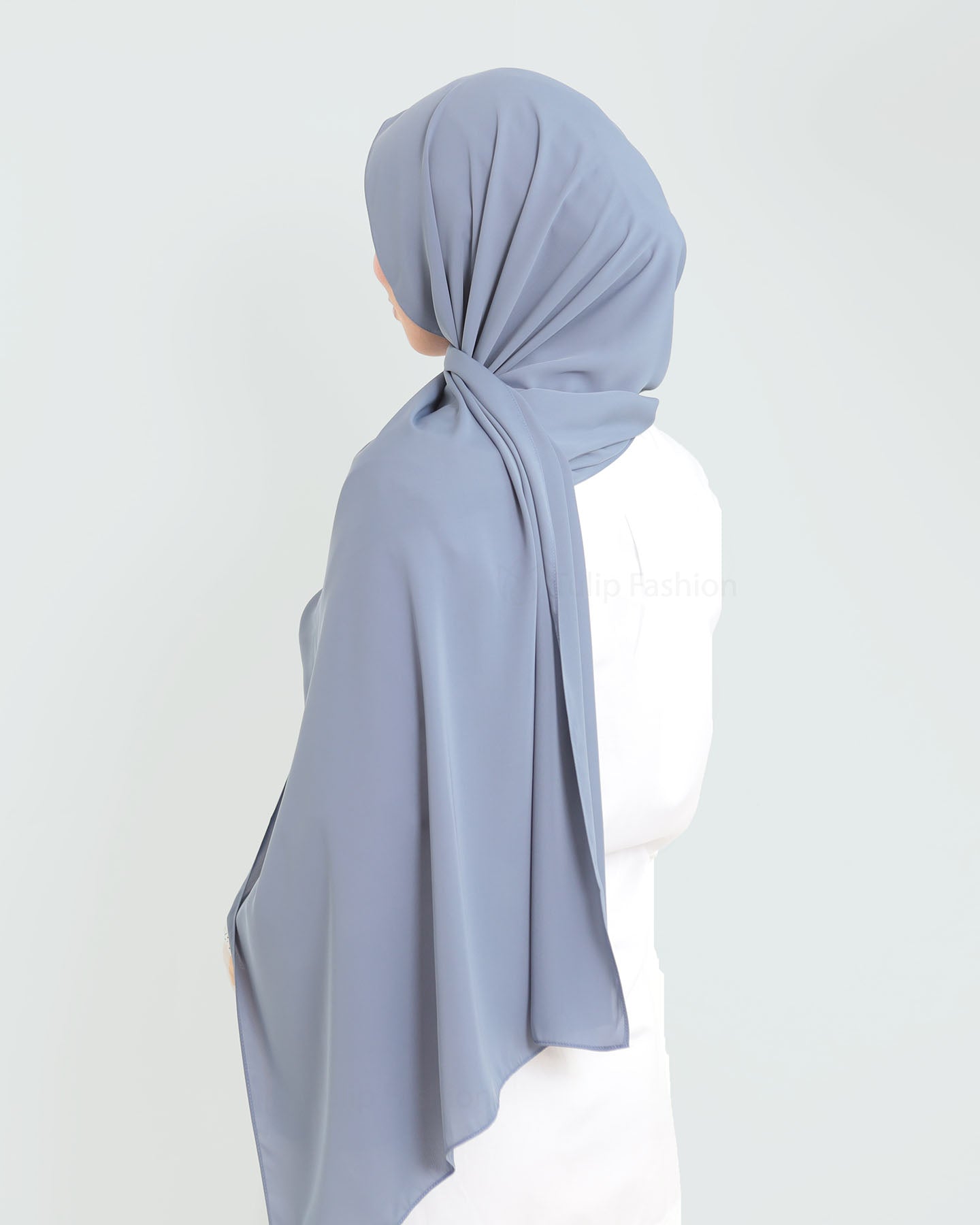 Hijab - Medina Luxury Chiffon - Medium Gray