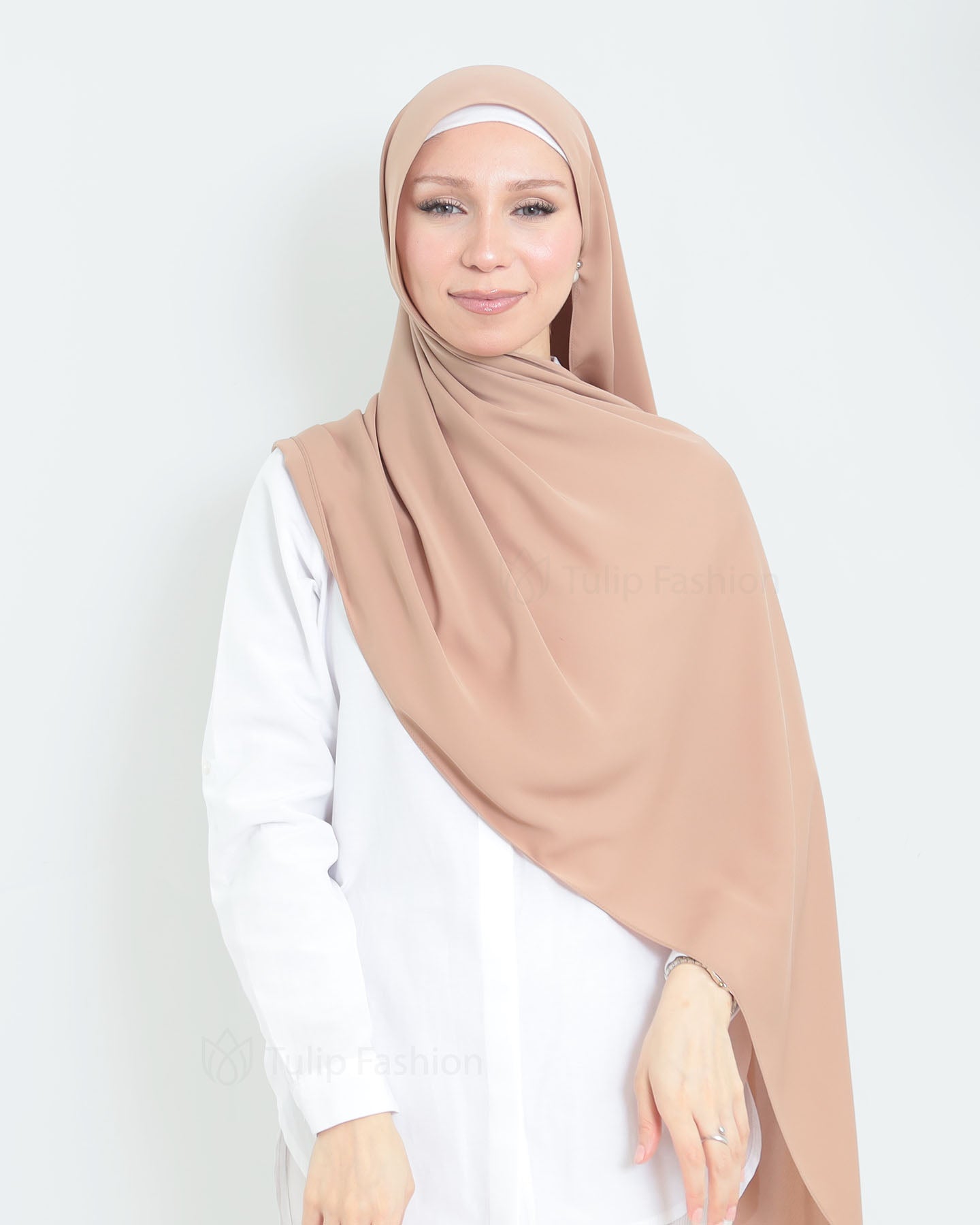 Hijab - Medina Luxury Chiffon - Hazel Brown