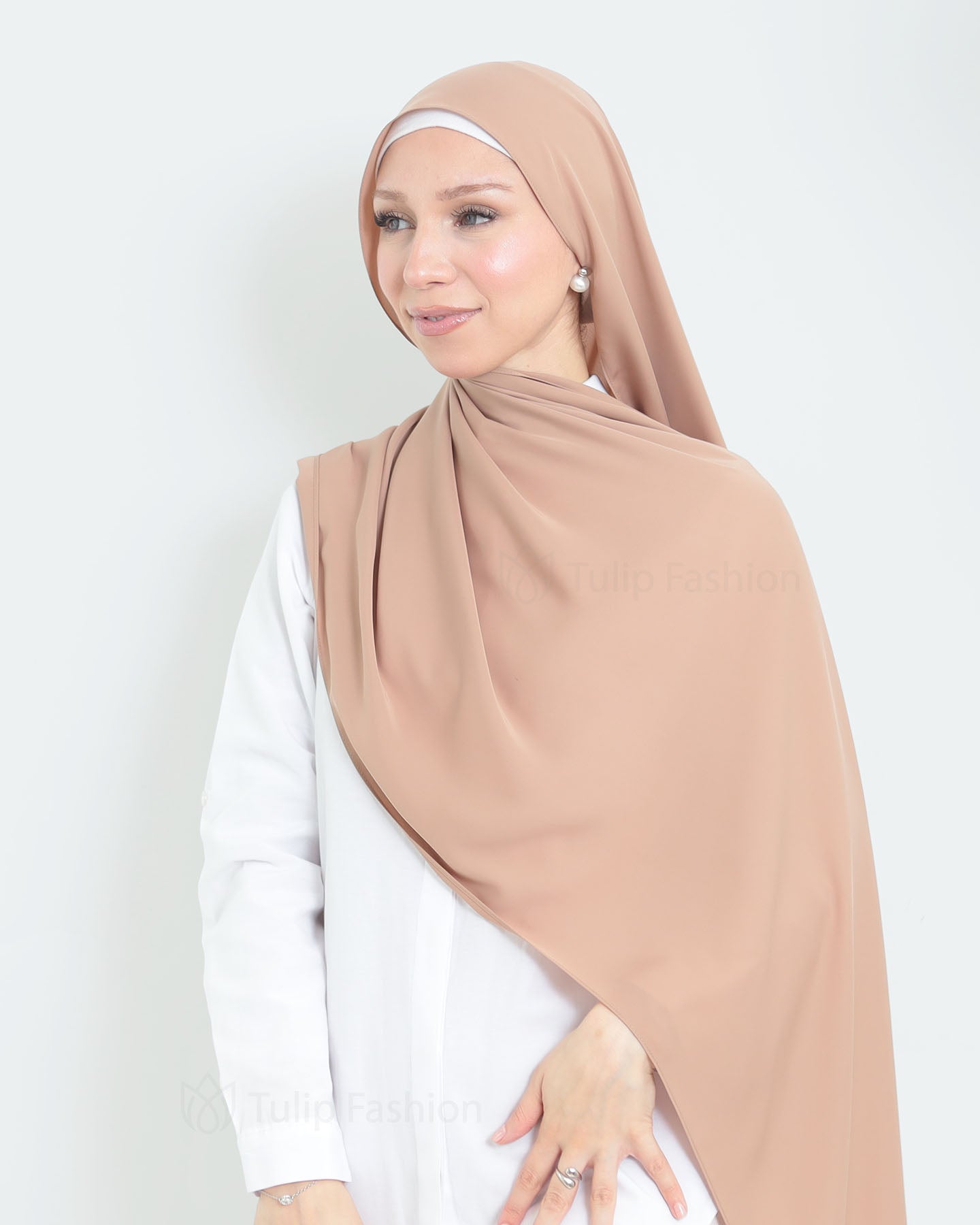 Hijab - Medina Luxury Chiffon - Hazel Brown
