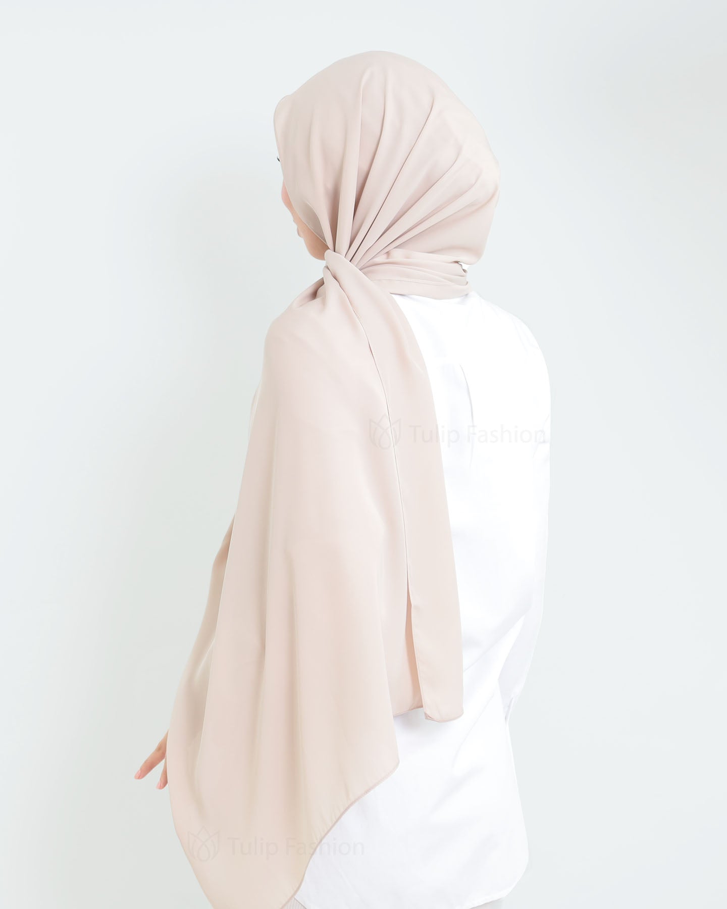 Hijab - Medina Luxury Chiffon - Pearl White