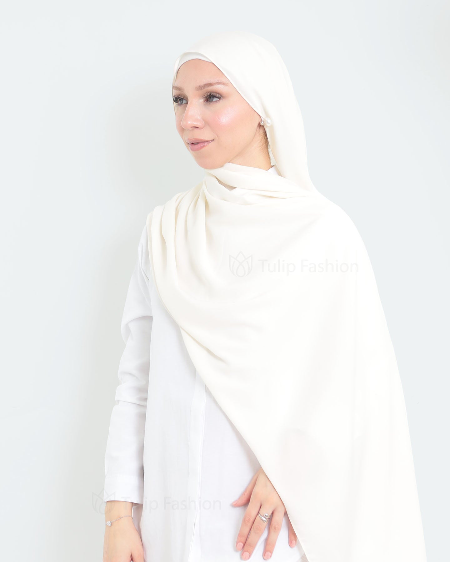Hijab - Medina Luxury Chiffon - Off-White