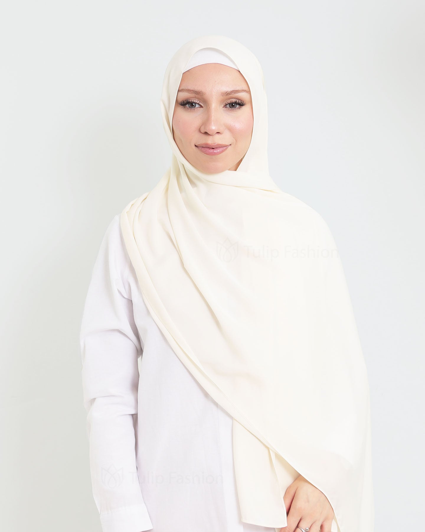 Hijab - Medina Luxury Chiffon - Off-White