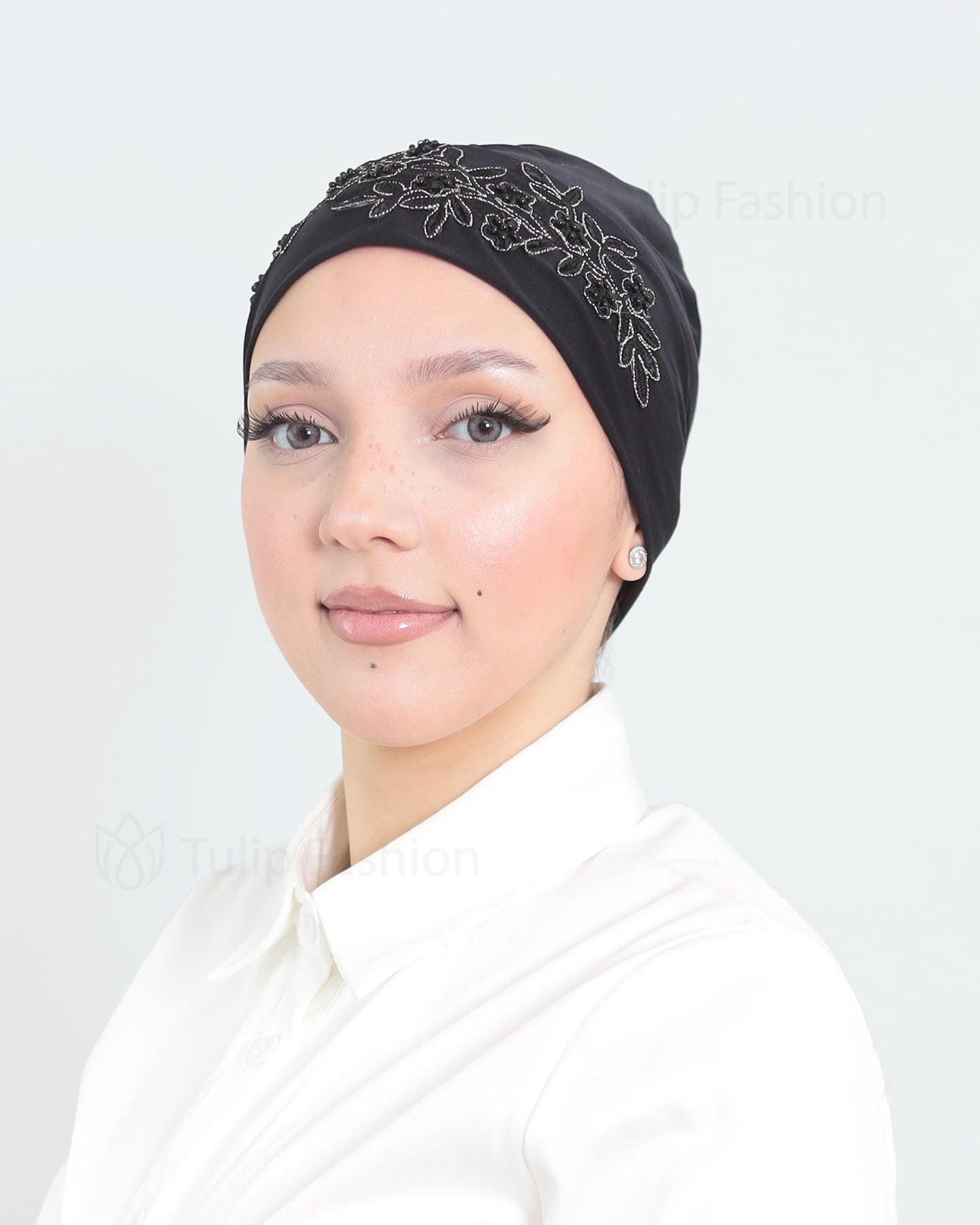 Turban - Flora - Black