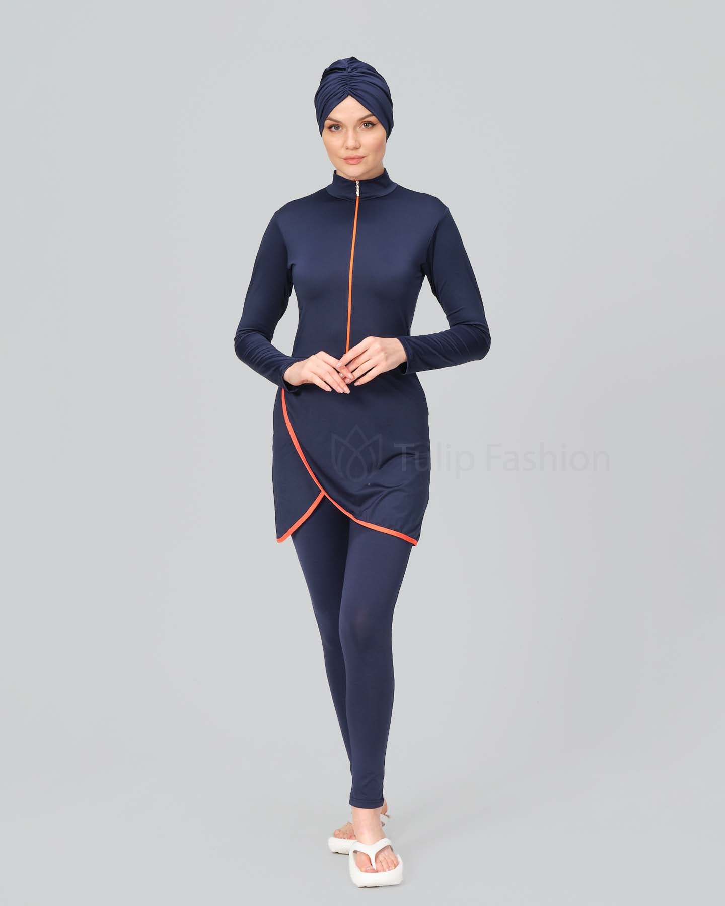 Muslim Swimsuit with hijab - Kemena - Midnight blue