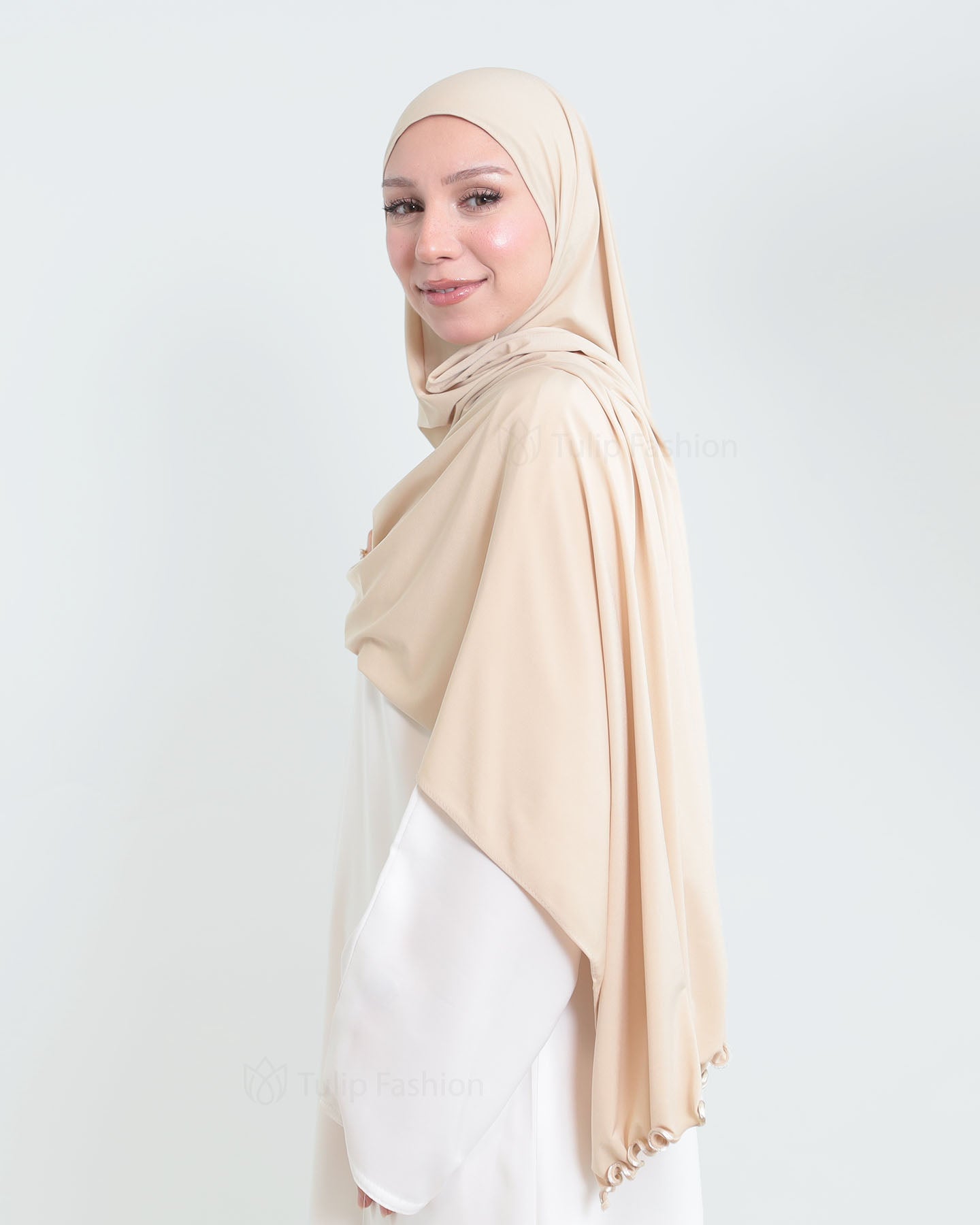 Hijab - Lycra - Beige