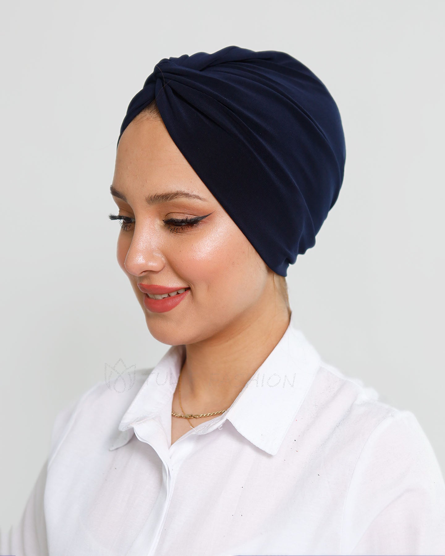 Turban - Olivine - Midnight blue