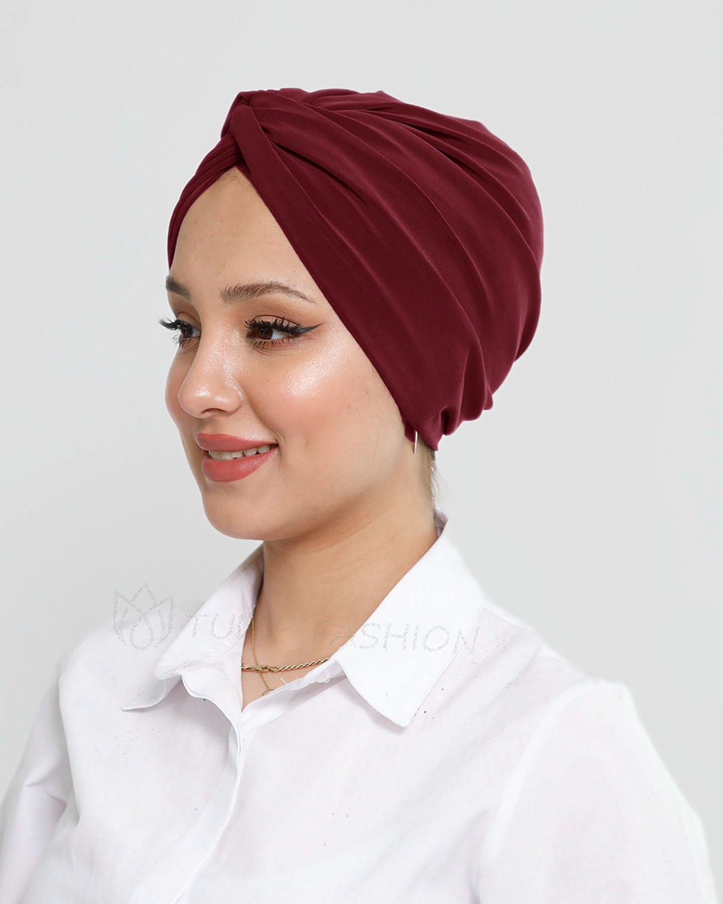 Turban - Olivine - Maroon