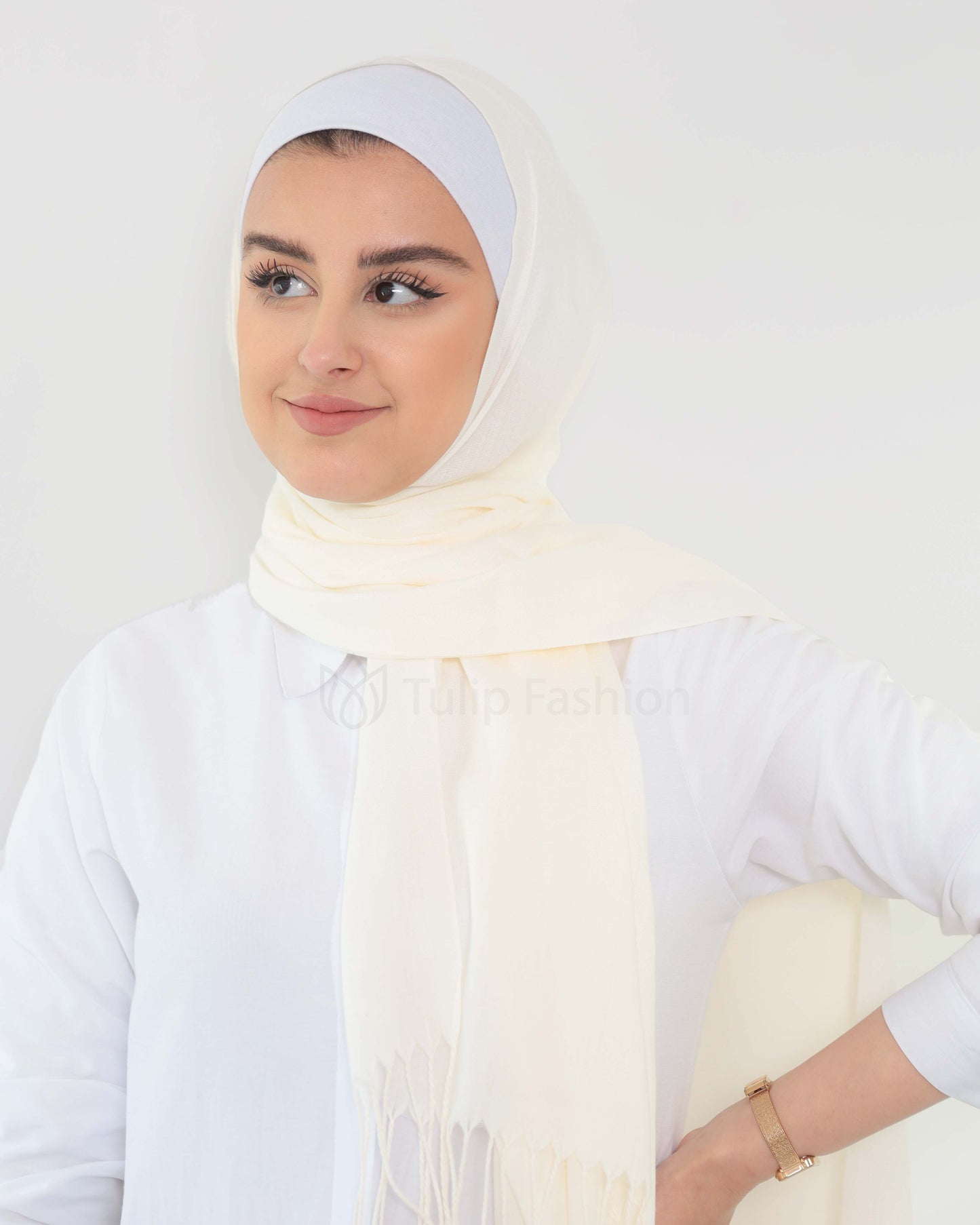Hijab - Pashmina -Off White