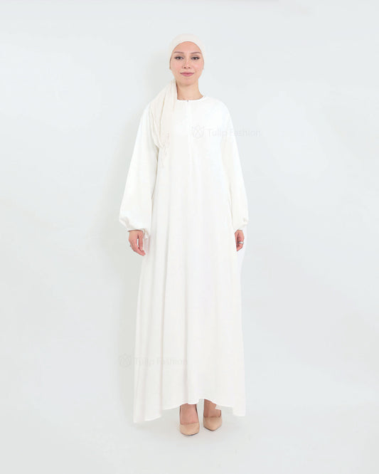 Rihab Abaya -  White