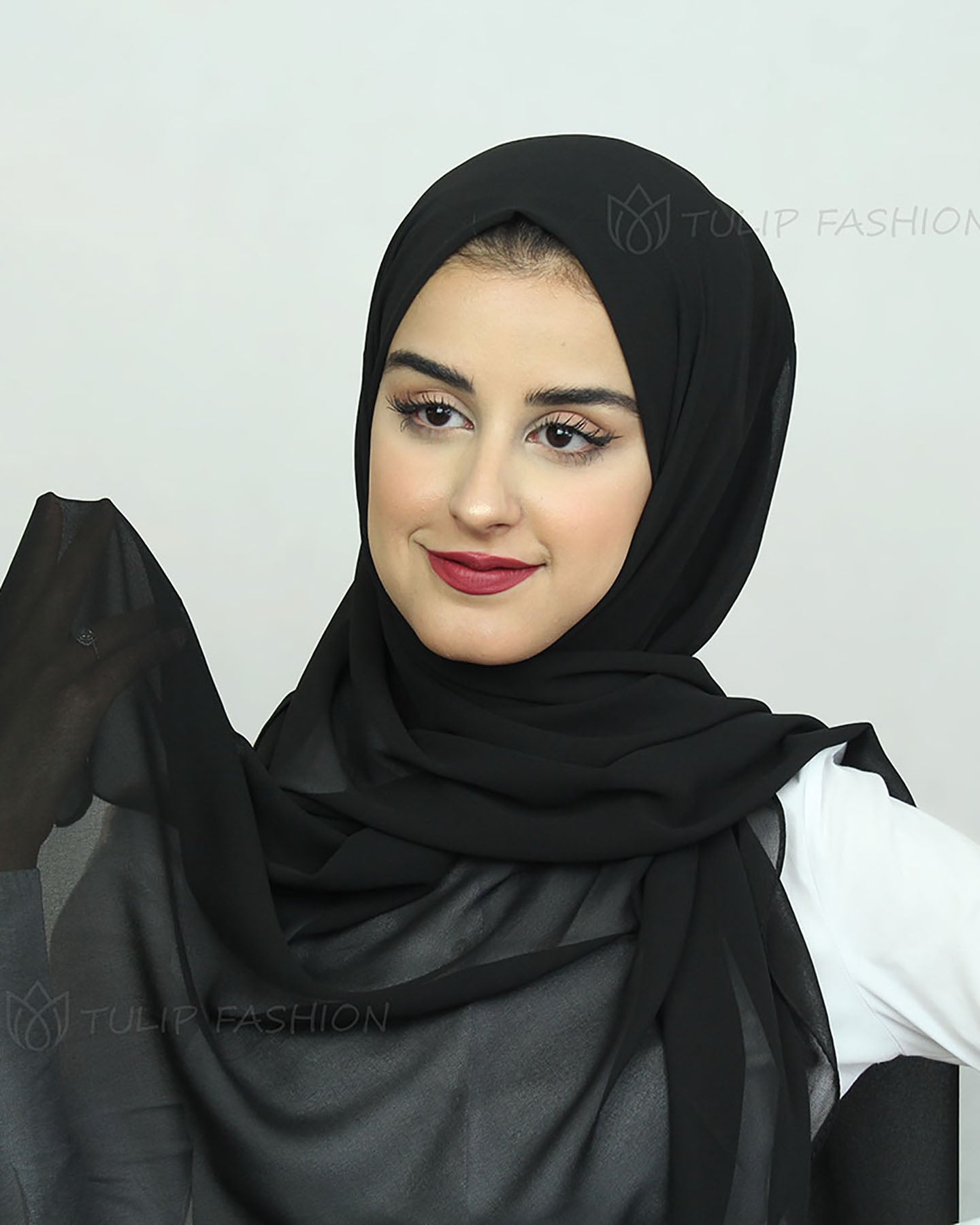 Hijab - Chiffon - Black
