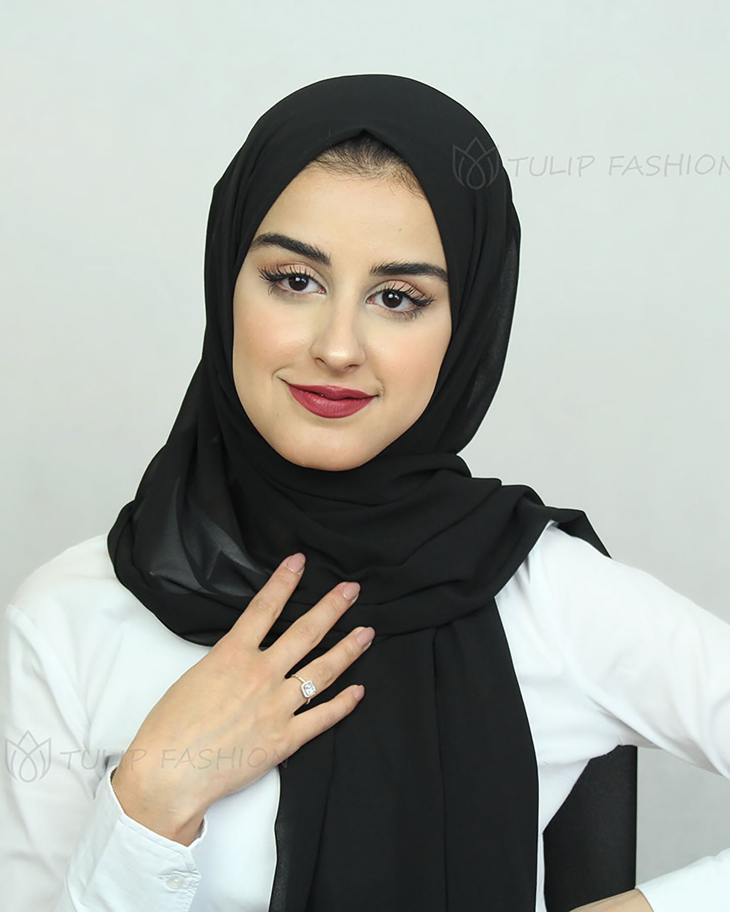 Hijab - Chiffon - Black