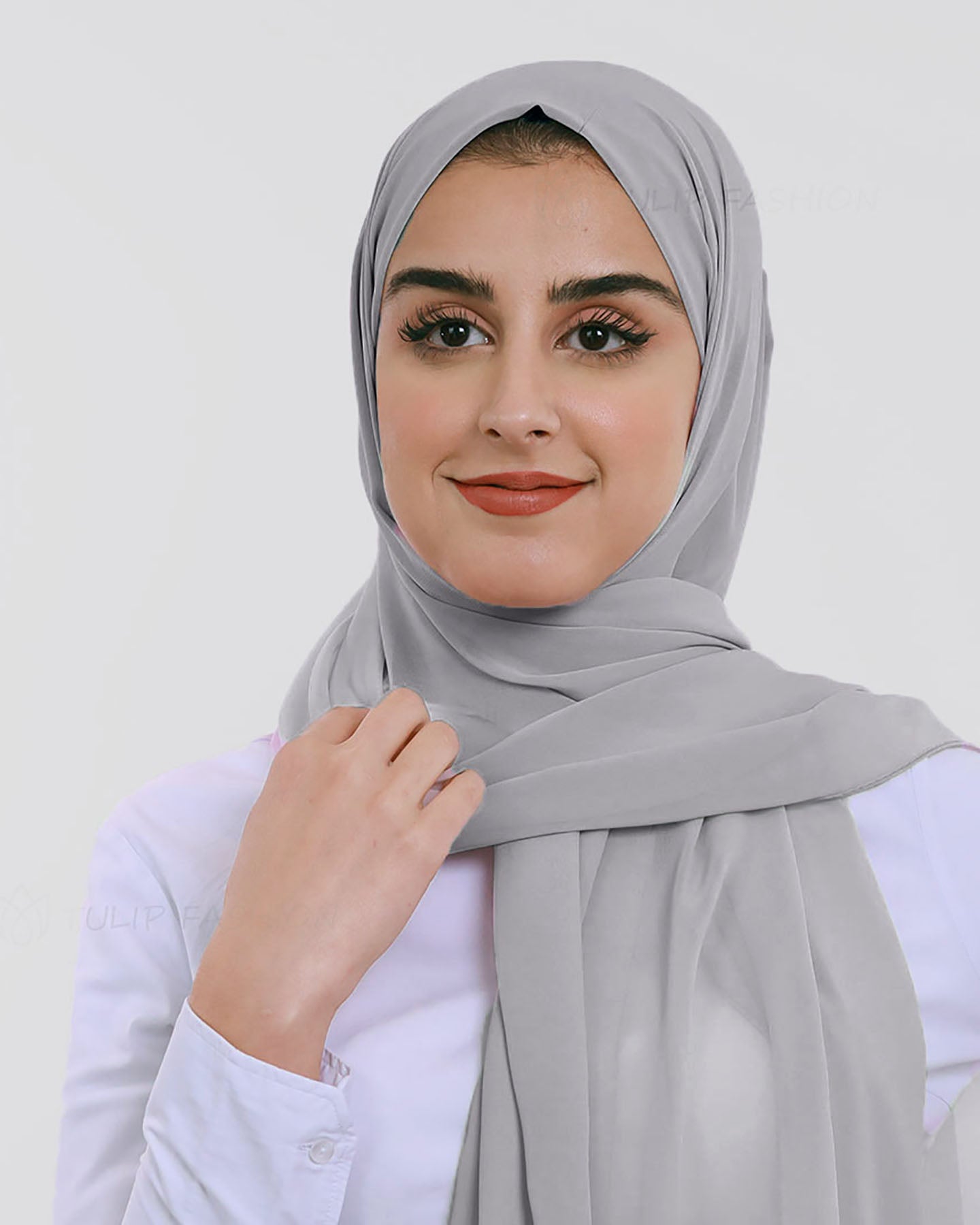 Hijab - Chiffon - Light Gray