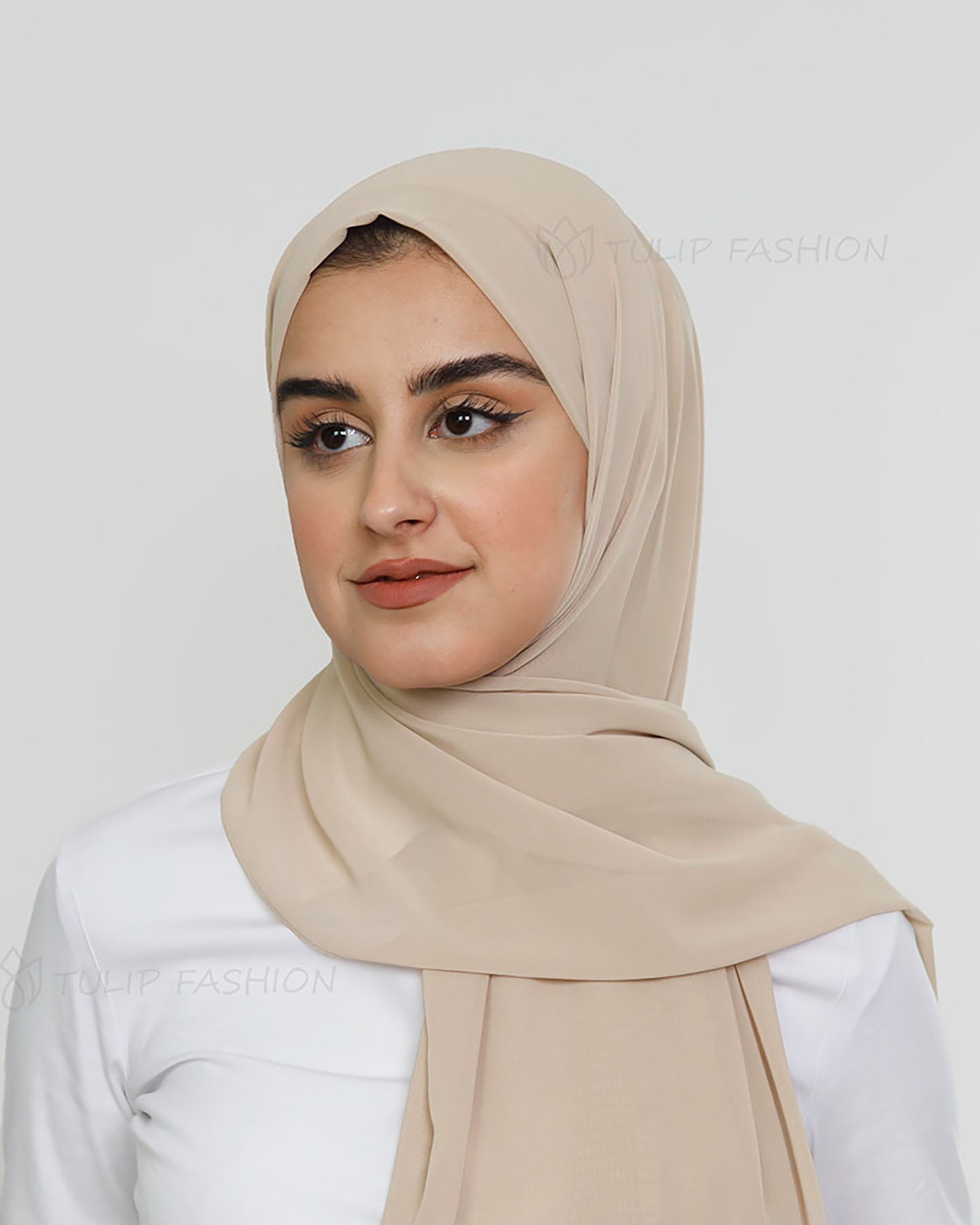 Hijab - Chiffon - Nude Beige
