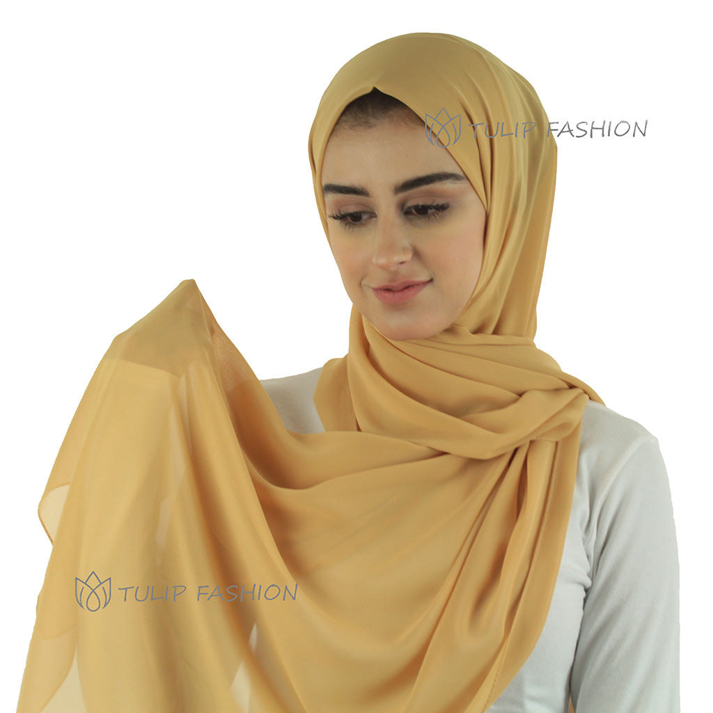 Hijab - Chiffon - Mustard