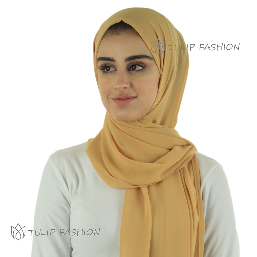Hijab - Chiffon - Mustard