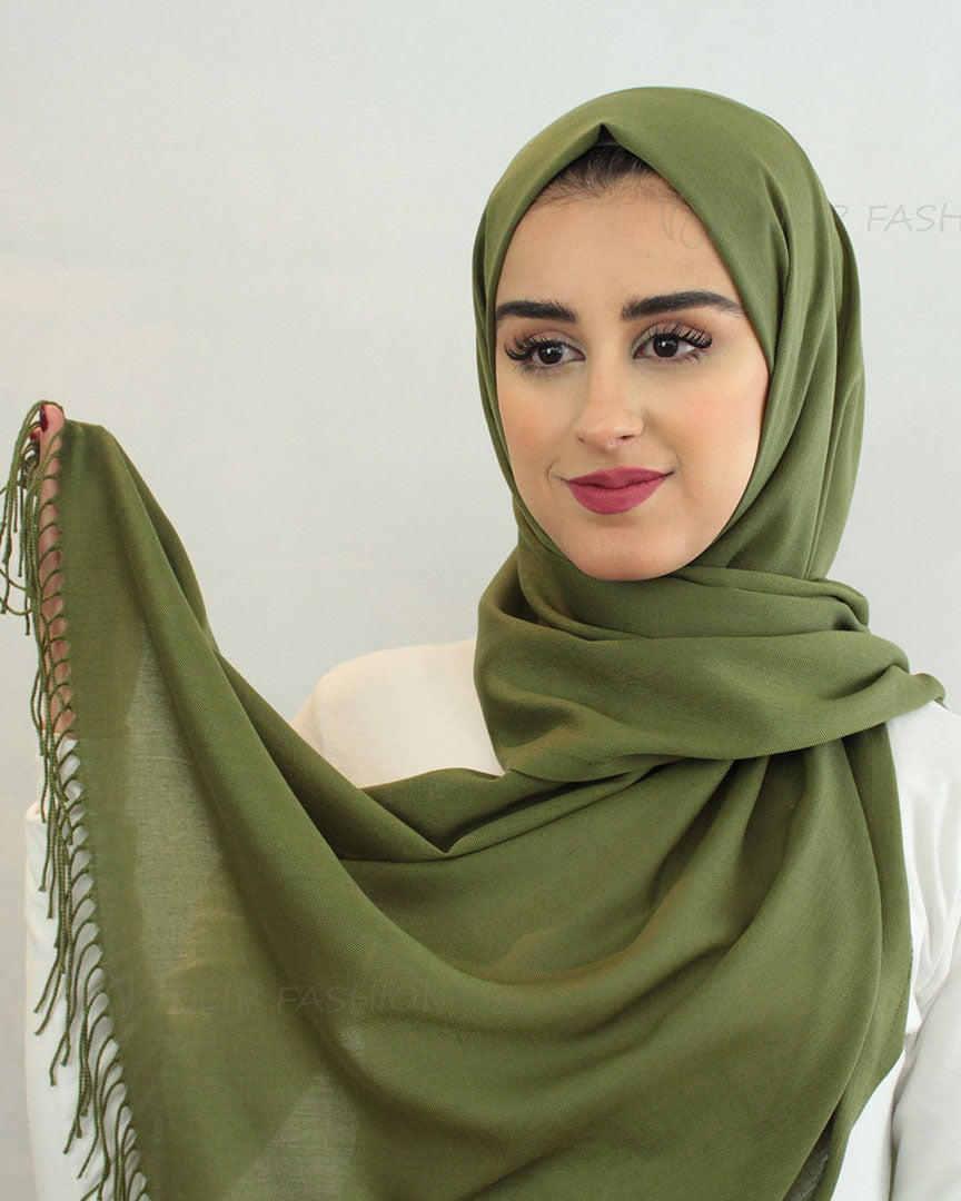 Hijab - Pashmina - Olive Green