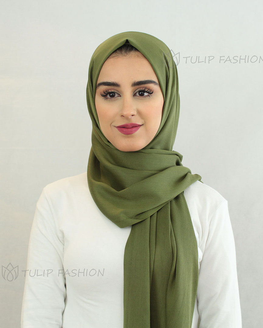 Hijab - Pashmina - Olive Green