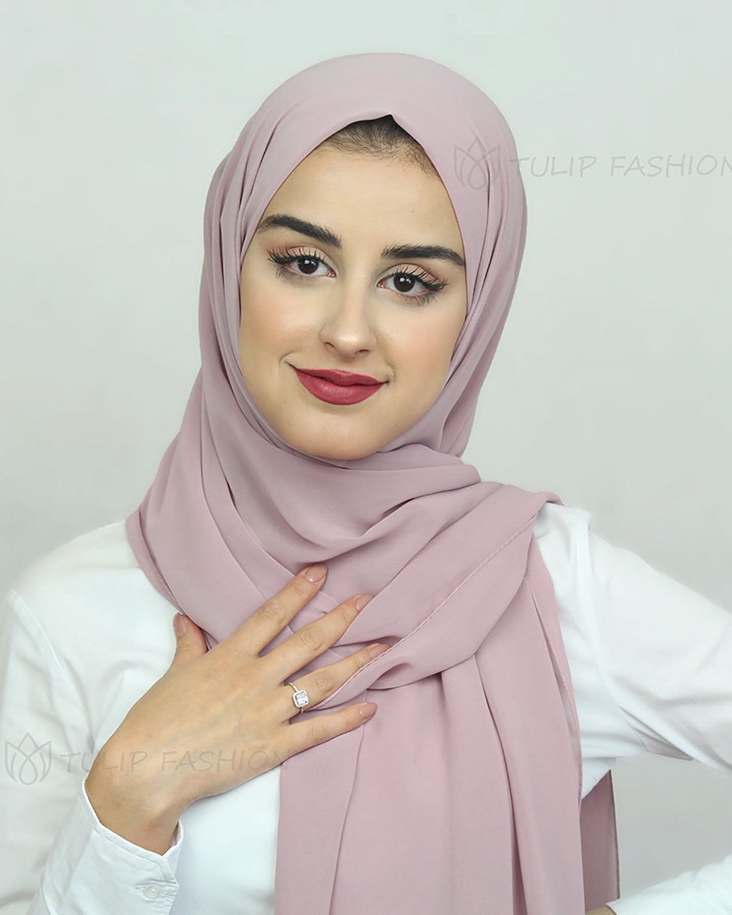 Hijab - Chiffon - Medium Mauve