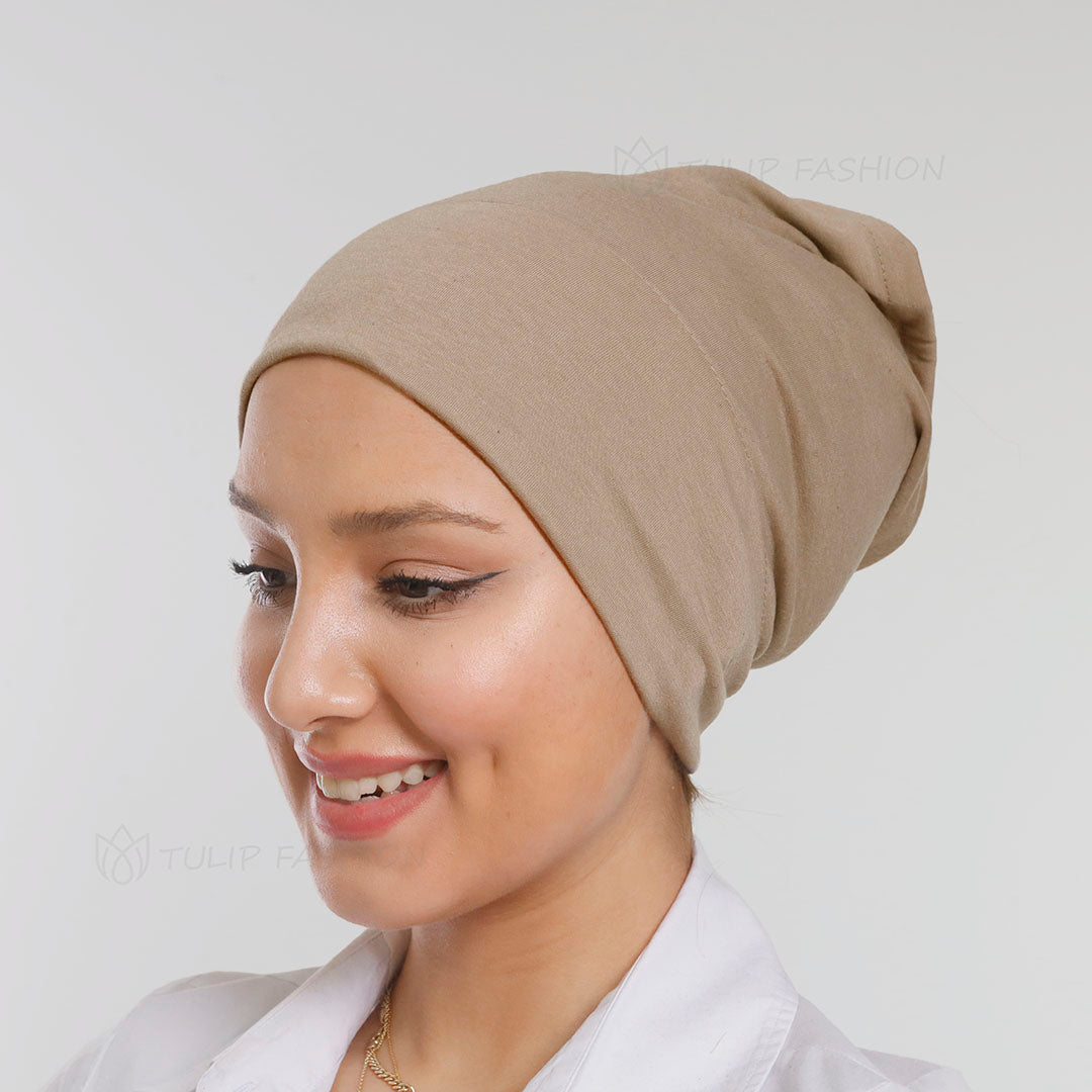 Cap - Jersey - Nude Beige