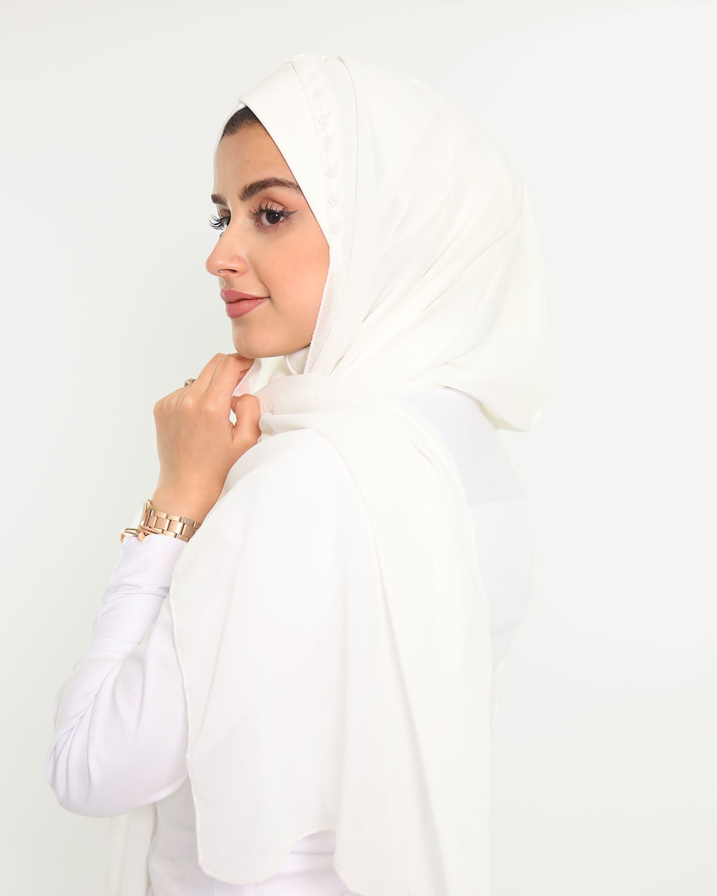 Hijab - Instant Chiffon Lamar - Off-White