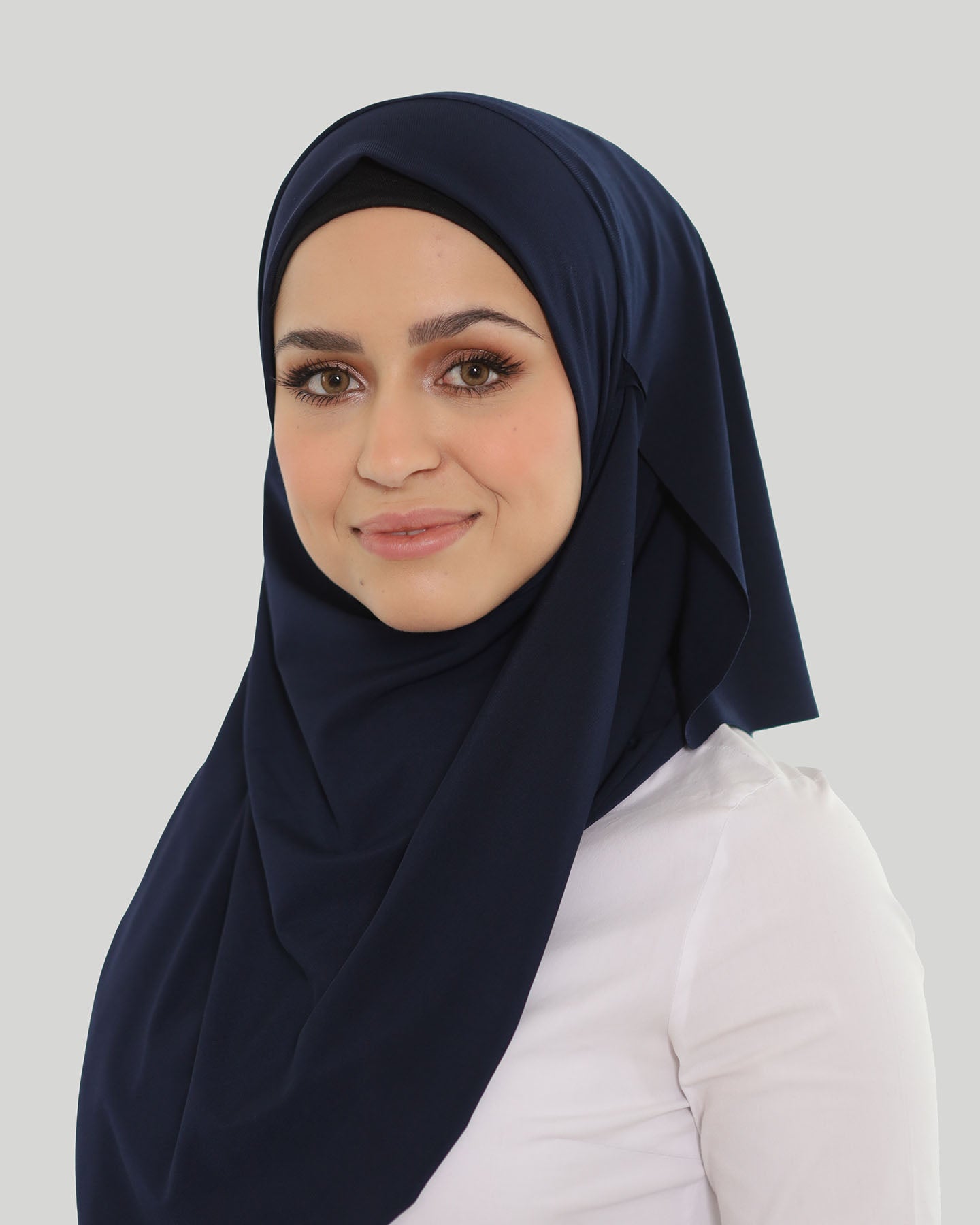 Hijab - Instant Lycra Loop - Midnight Blue