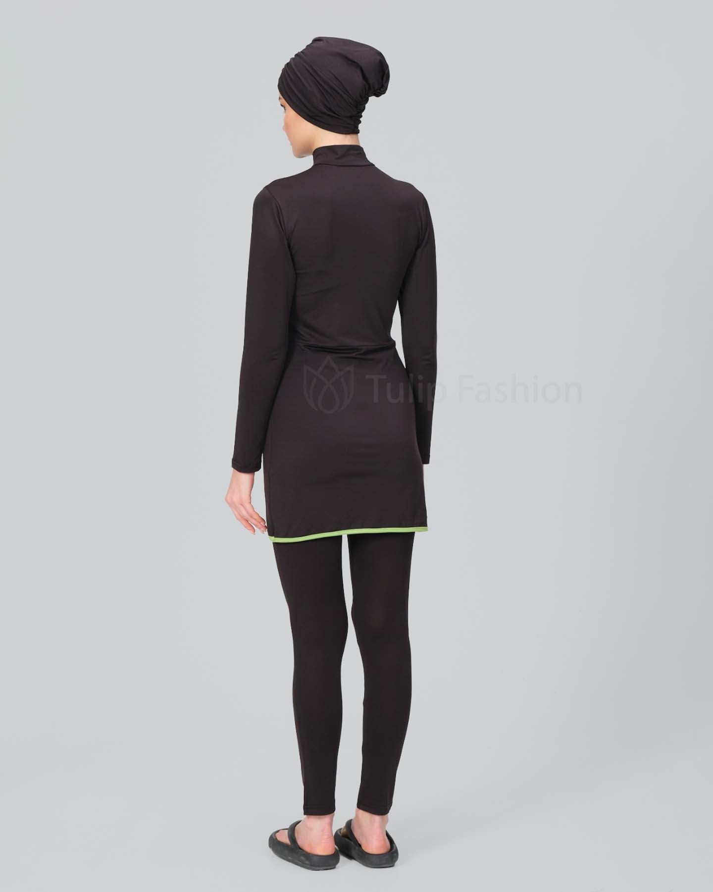 Muslim Swimsuit with hijab - Kemena - Black