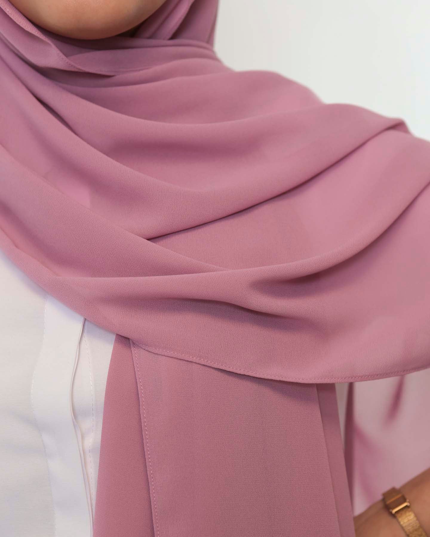 Premium Chiffon Hijab - Purple