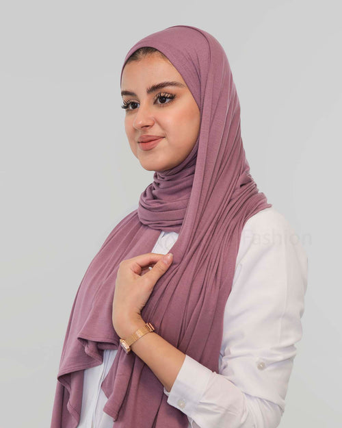 Premium Jersey Hijab - Purple