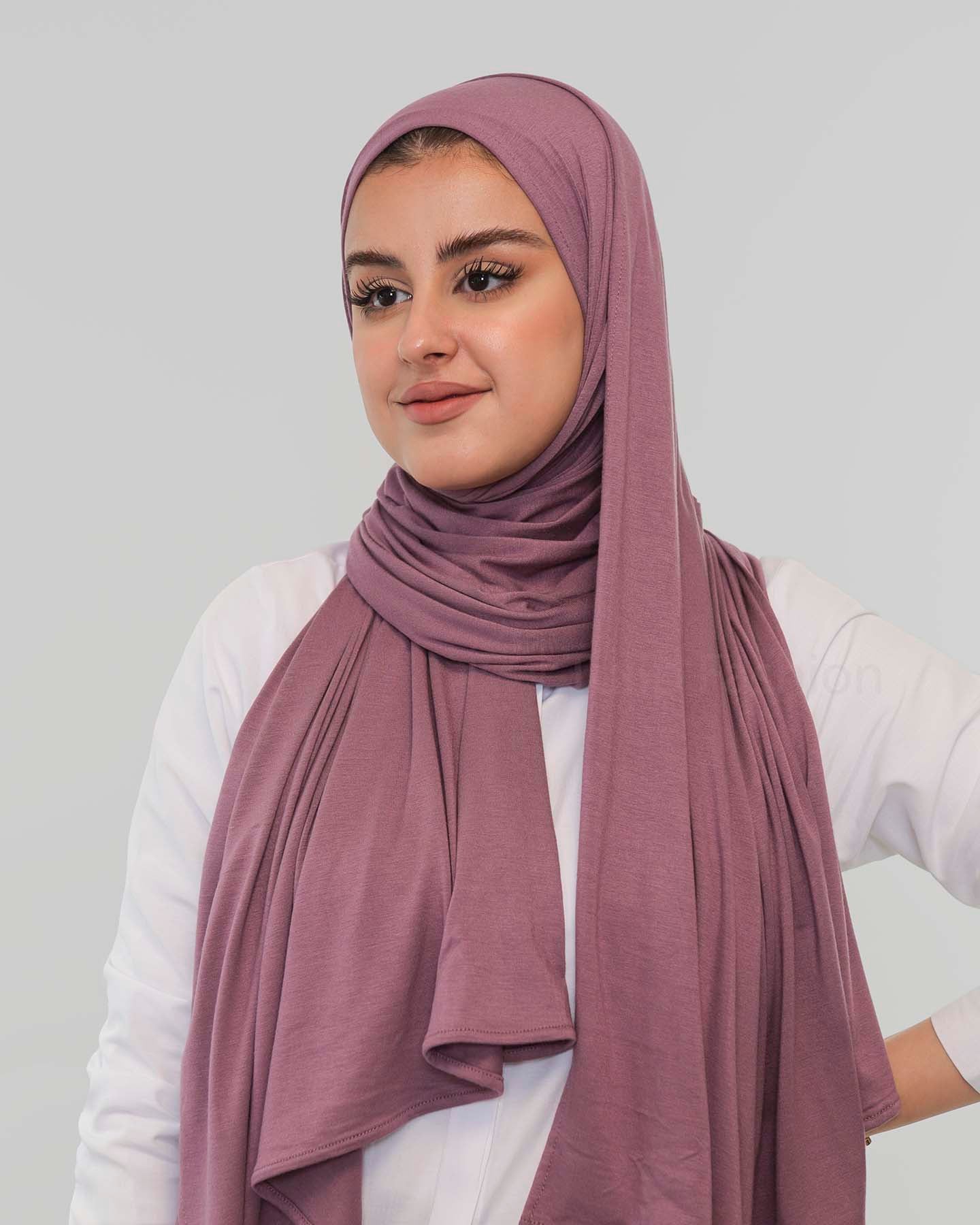 Premium Jersey Hijab - Purple
