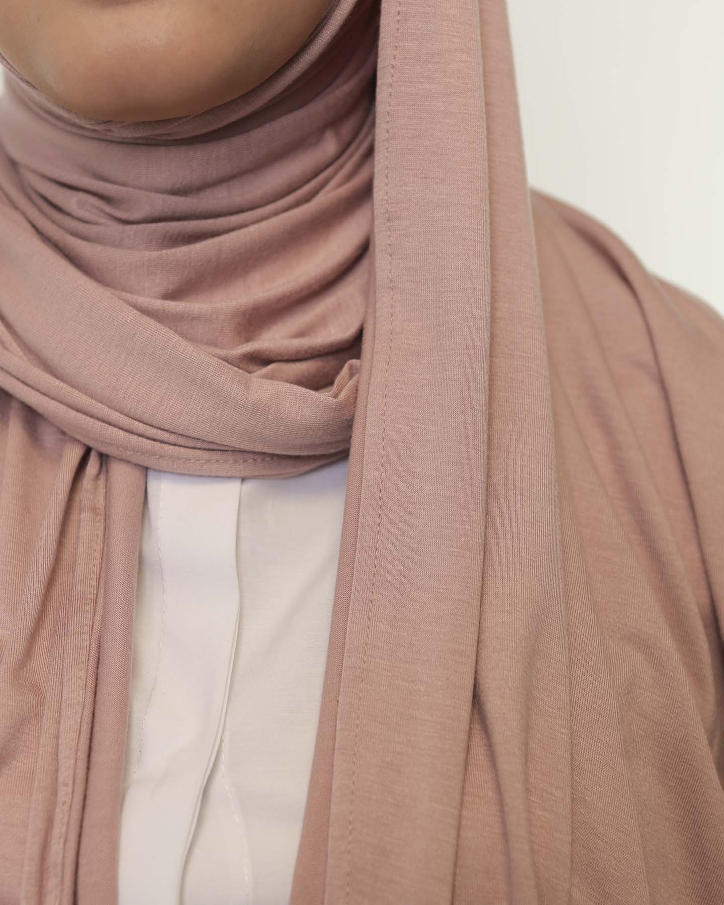 Premium Jersey Hijab - Light Mauve