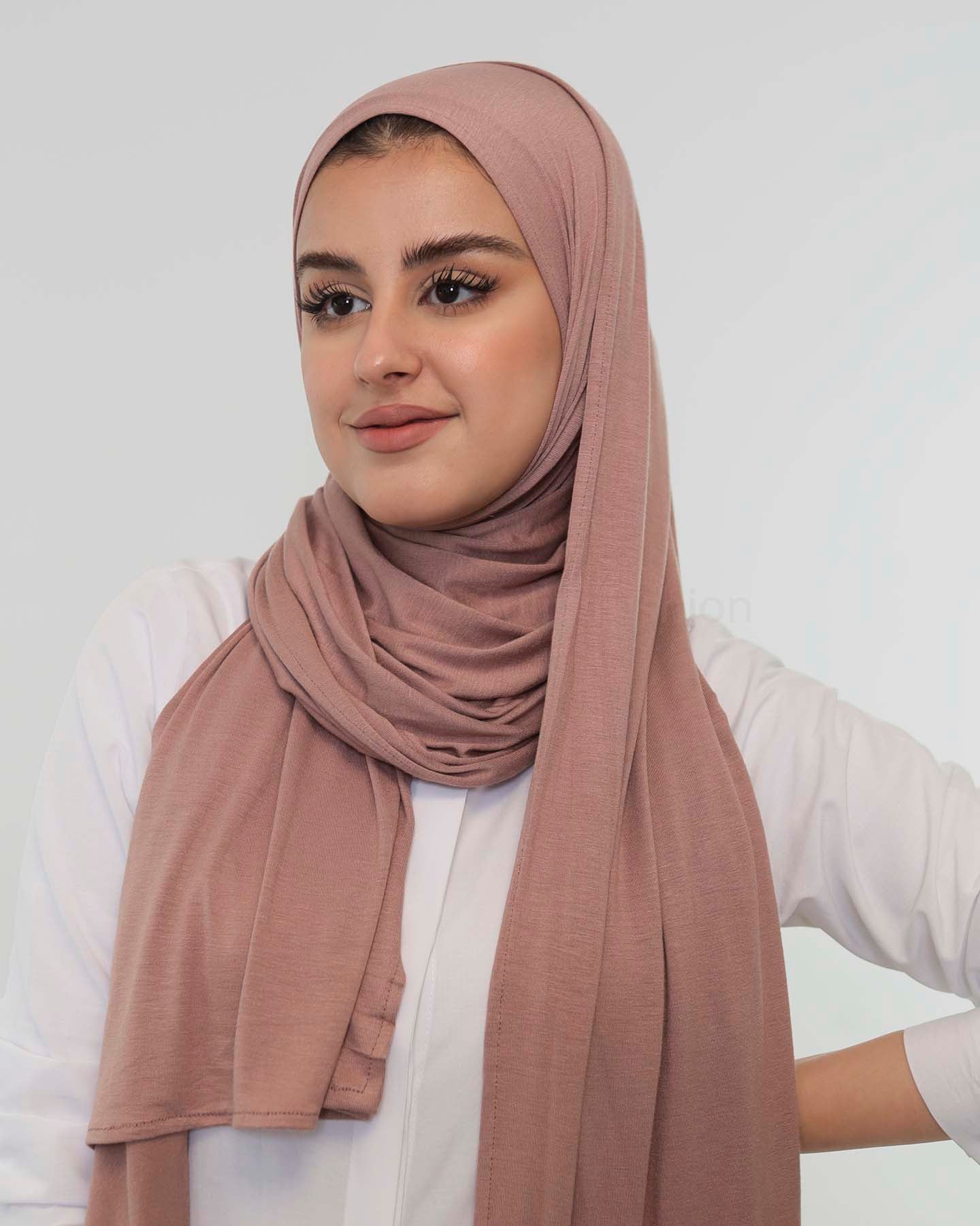 Premium Jersey Hijab - Mauve