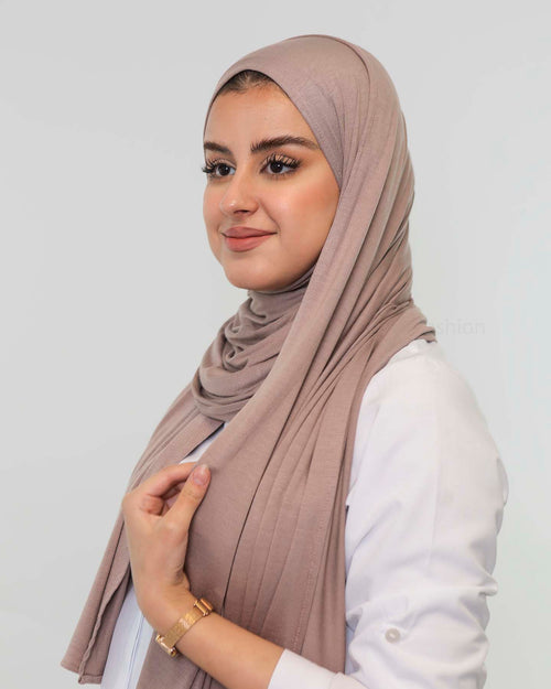 Premium Jersey Hijab - Old Mauve