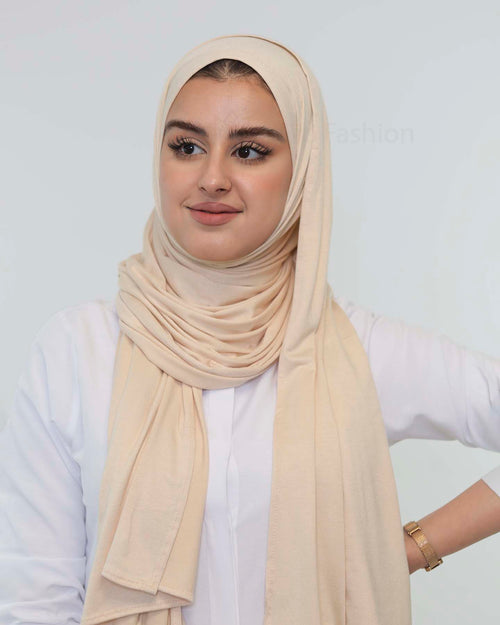Premium Jersey Hijab - Beige