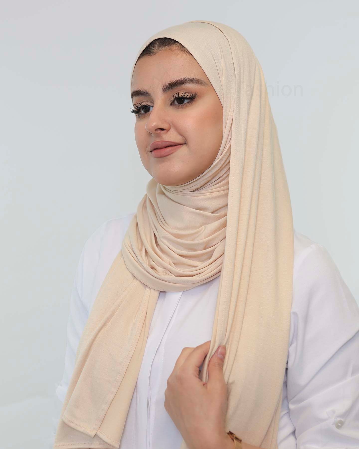 Premium Jersey Hijab - Beige