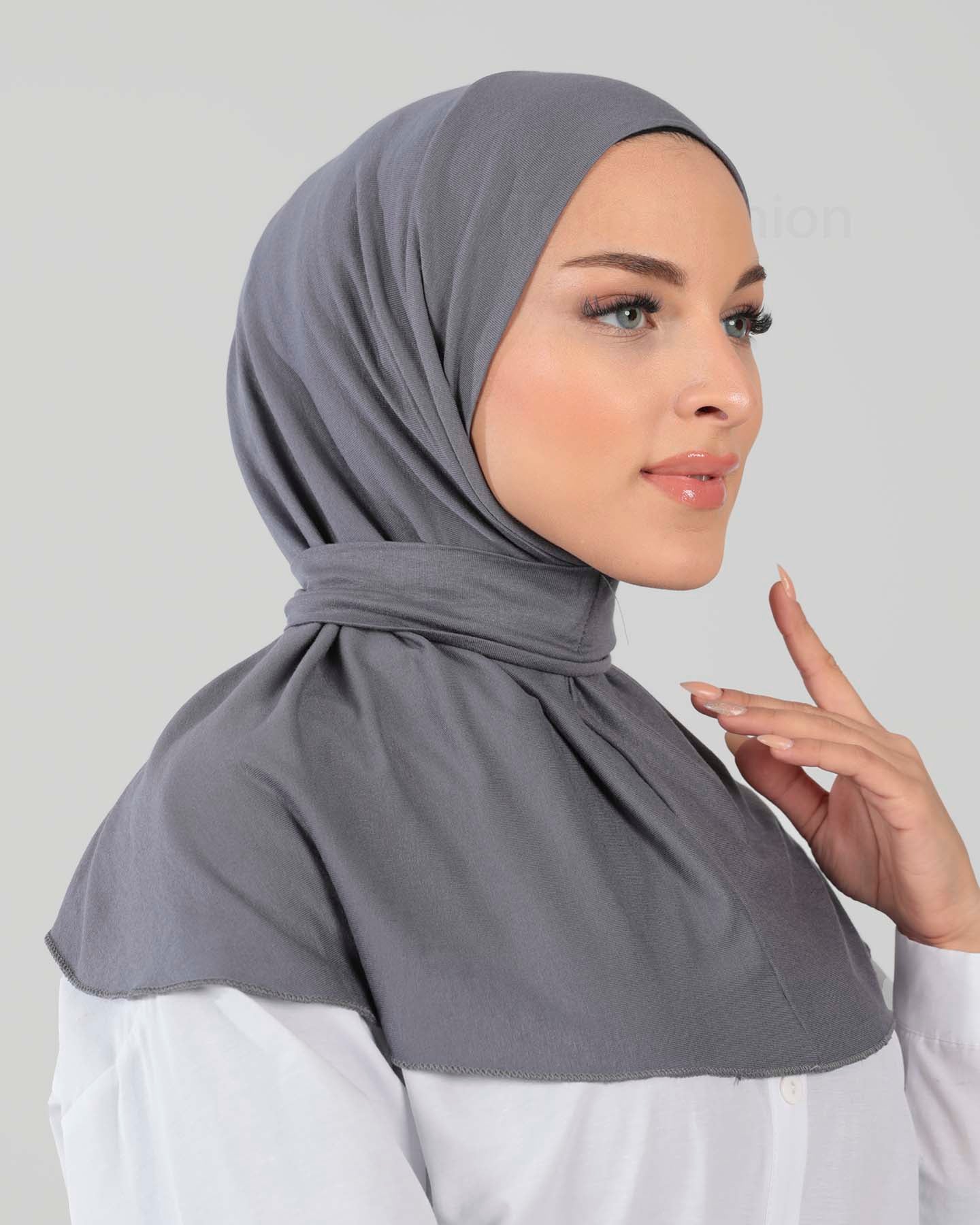 Hijab - Al Amira Instant Jersey - Gray