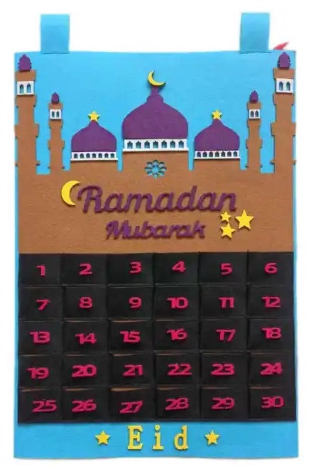 Ramadan Decoration - Ramadan Calendar Stars - Blue stars
