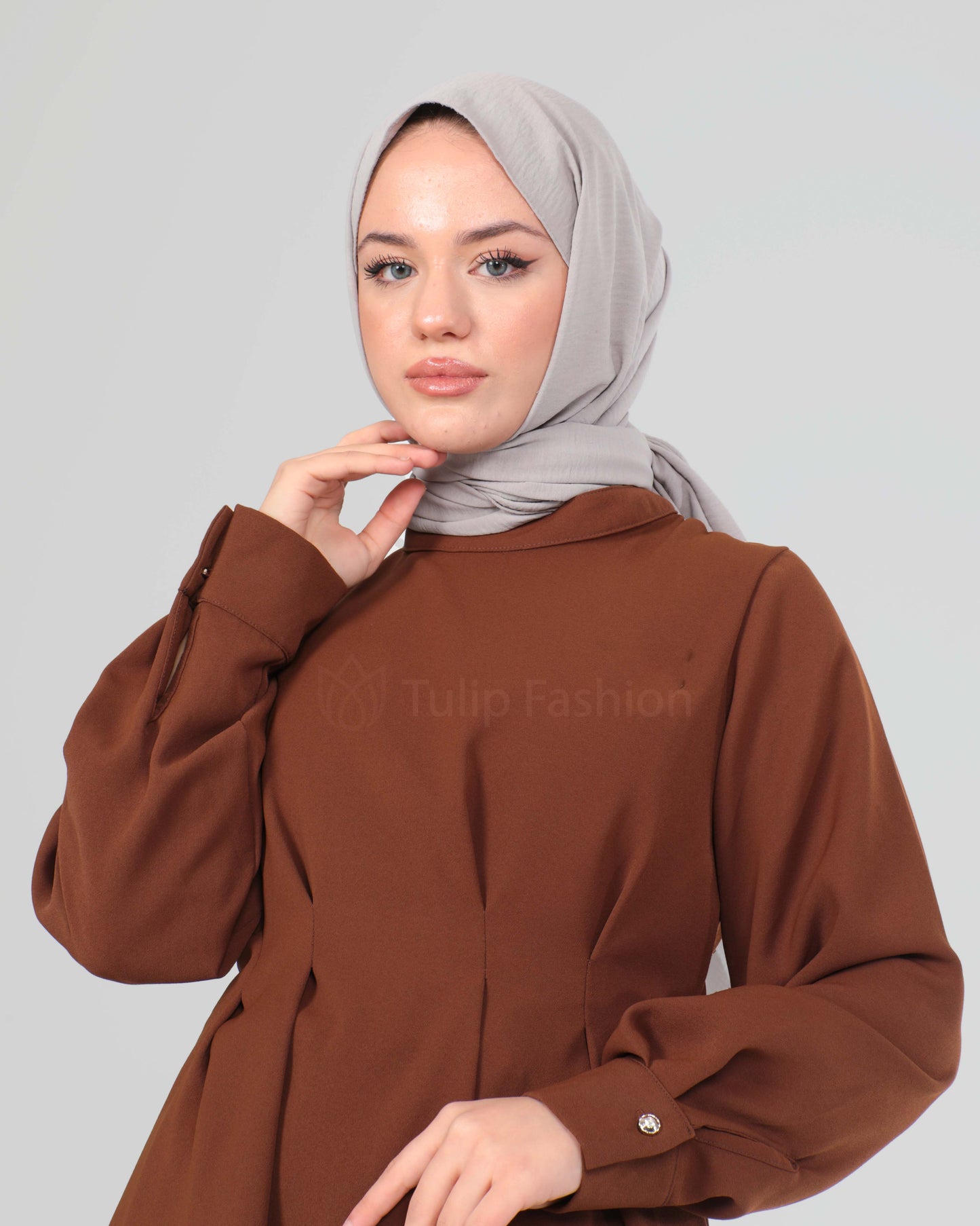 Tunic set with pants - Brown