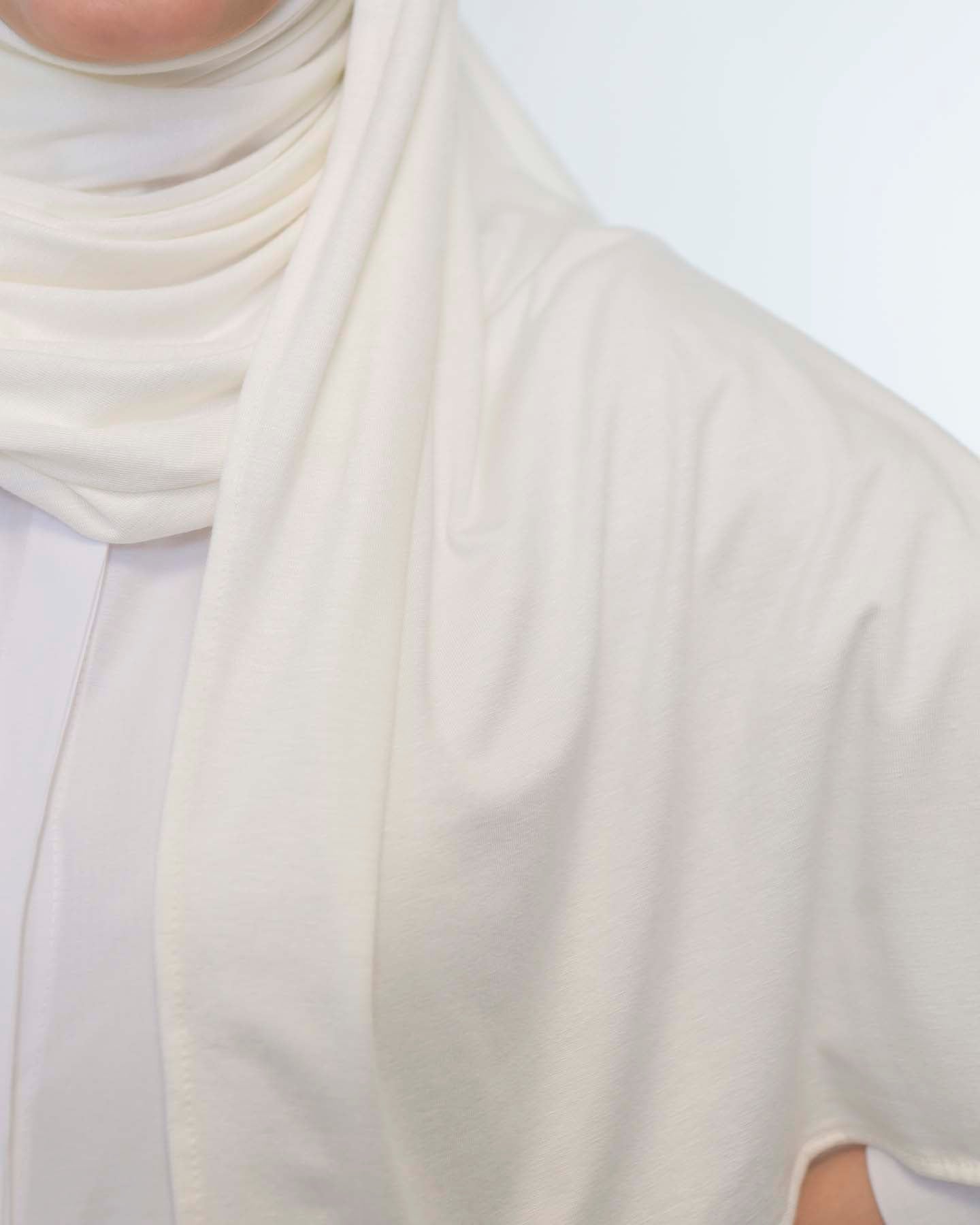 Premium Jersey Hijab - Off-White