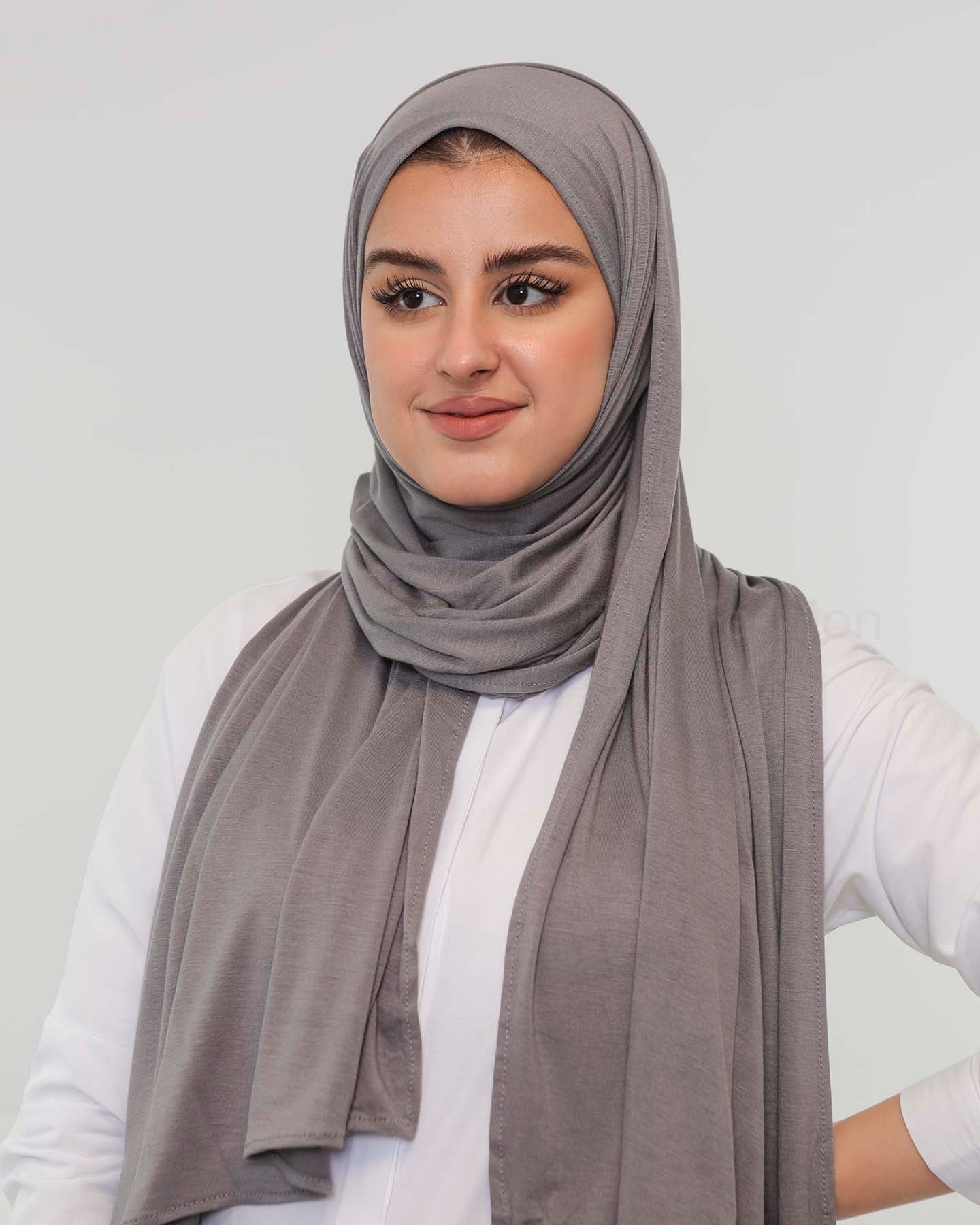 Premium Jersey Hijab - Gray
