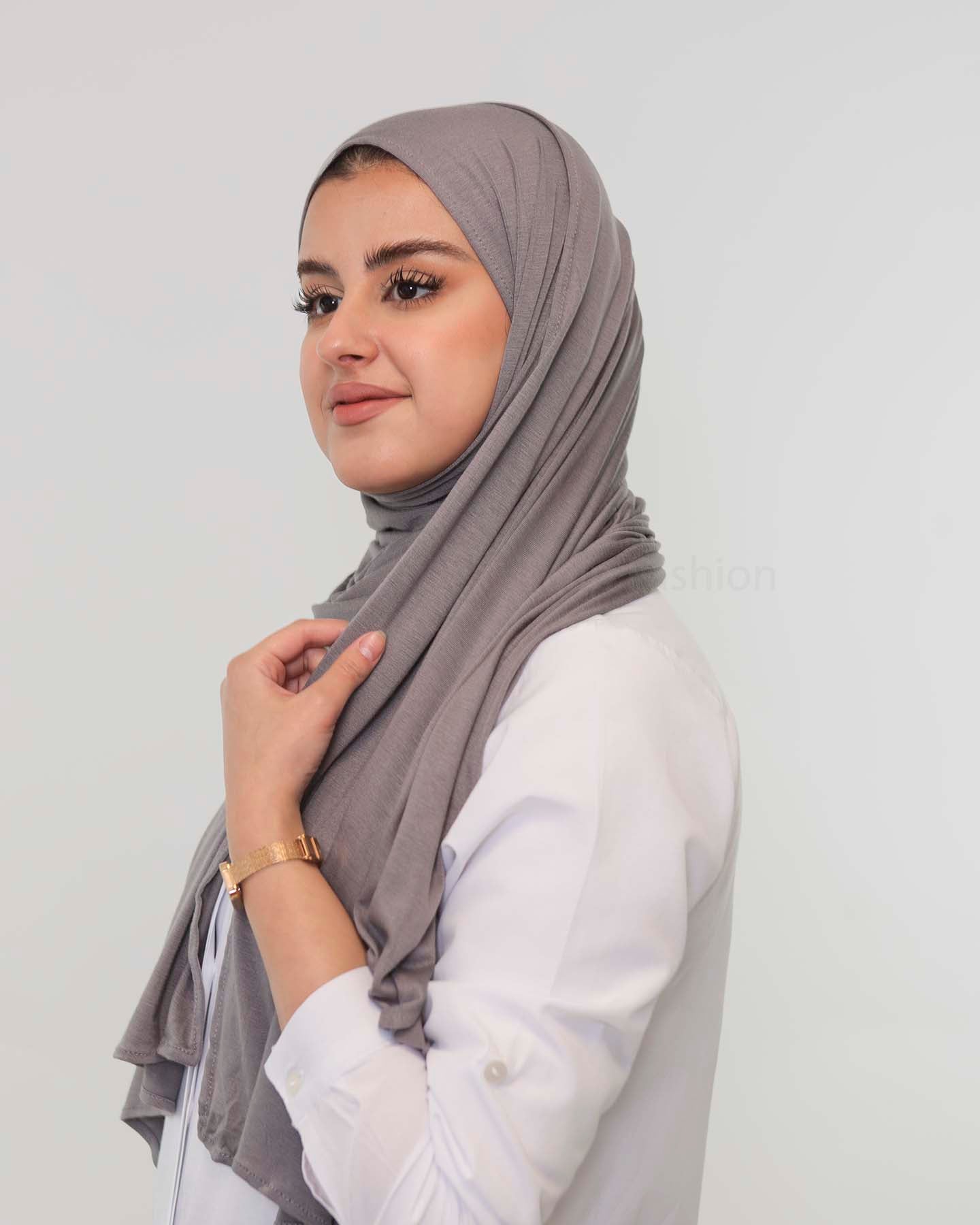 Premium Jersey Hijab - Gray