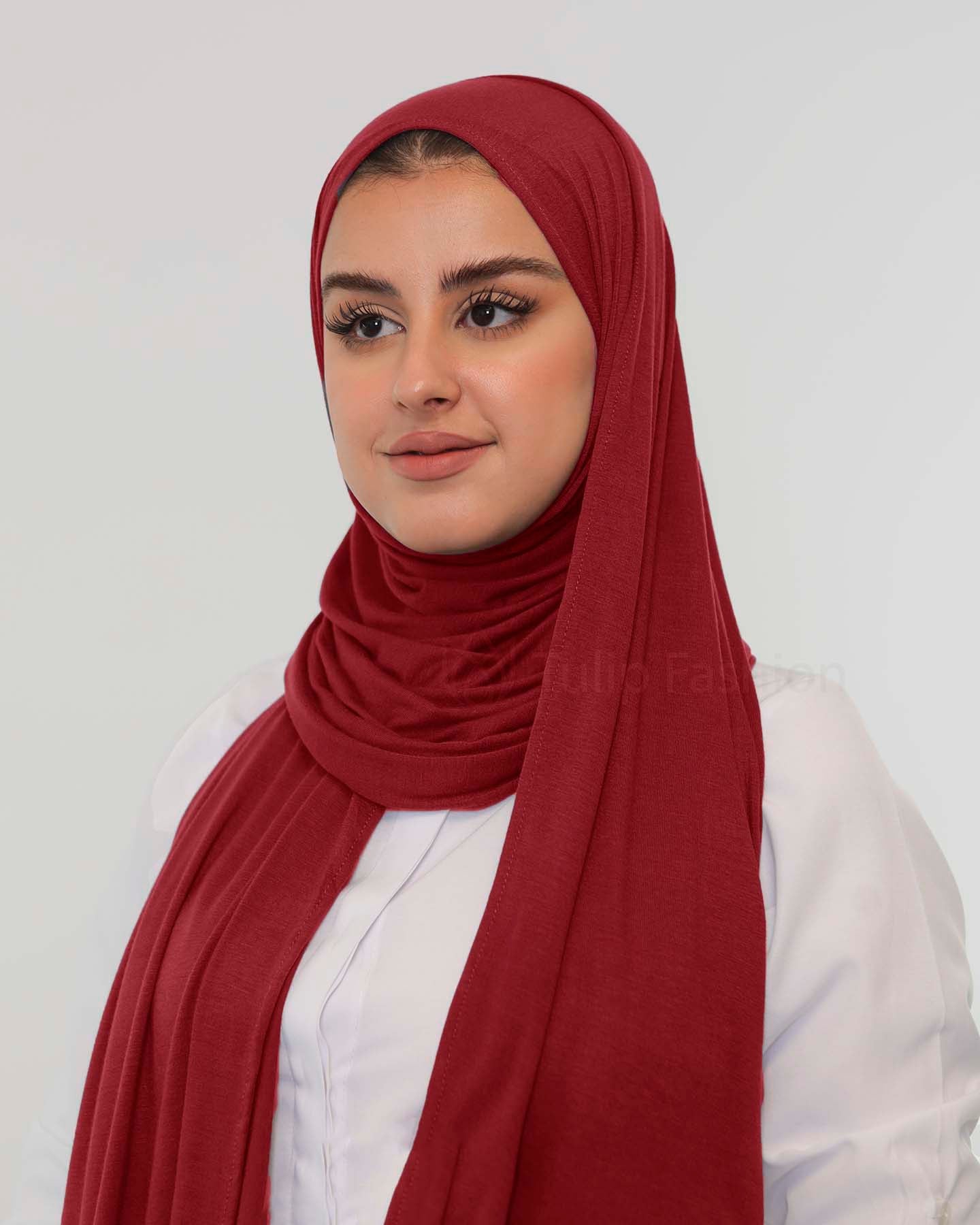 Premium Jersey Hijab - Maroon